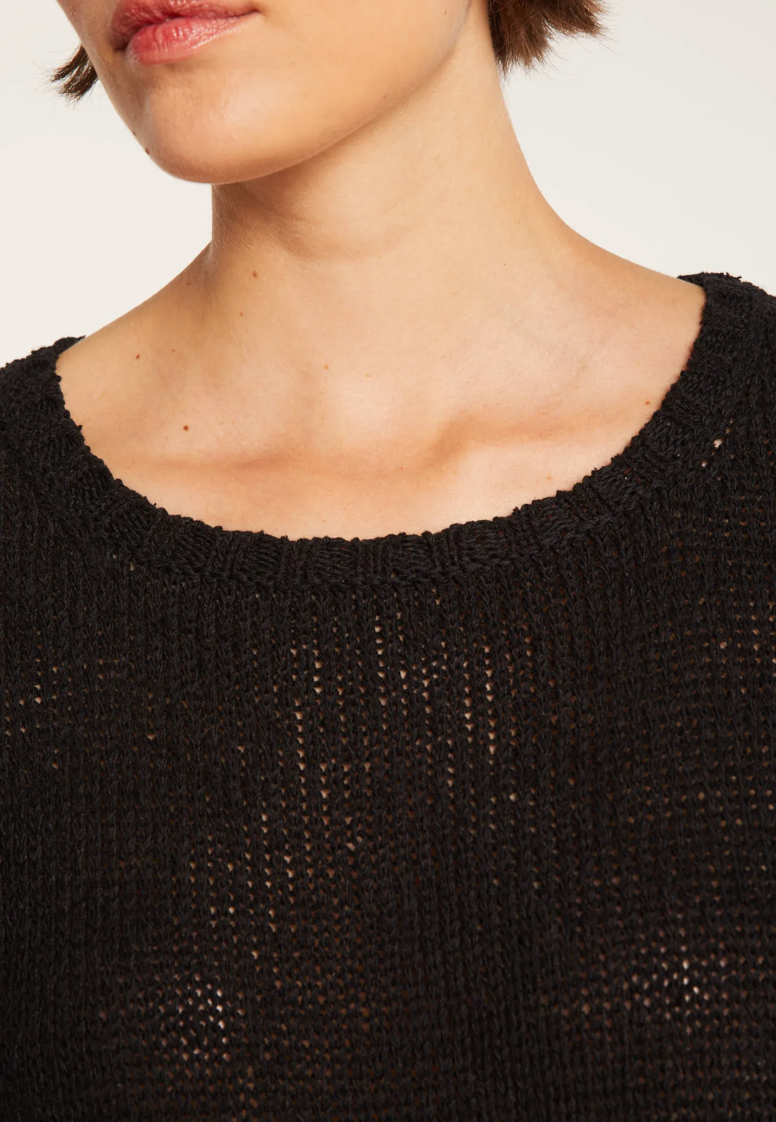 Montagut Cotton and wool silk round neck sweater - Benji
