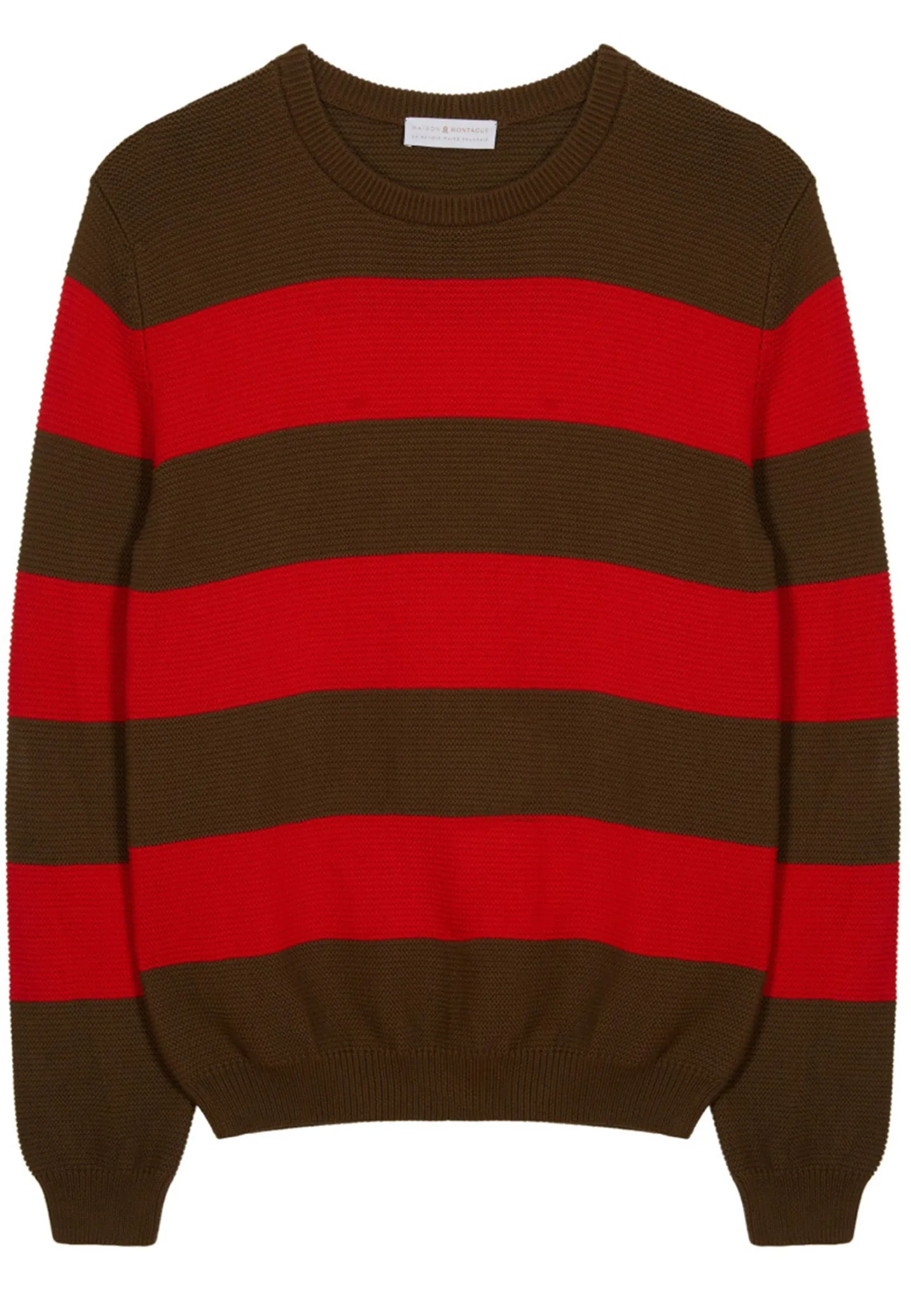 Montagut Cotton big stripes sweater - Rivage
