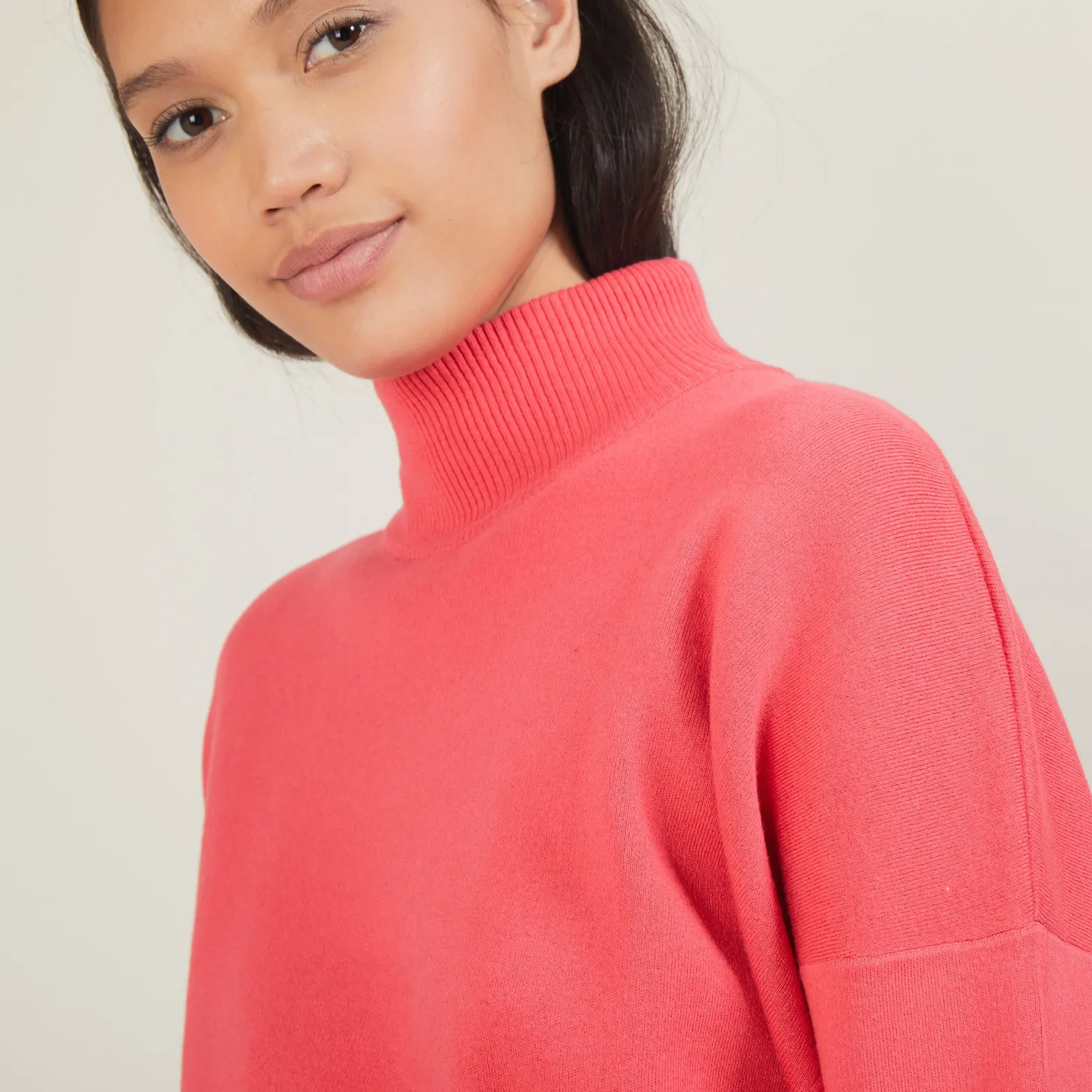 Montagut Cotton cashmere high neck sweater - Fanny