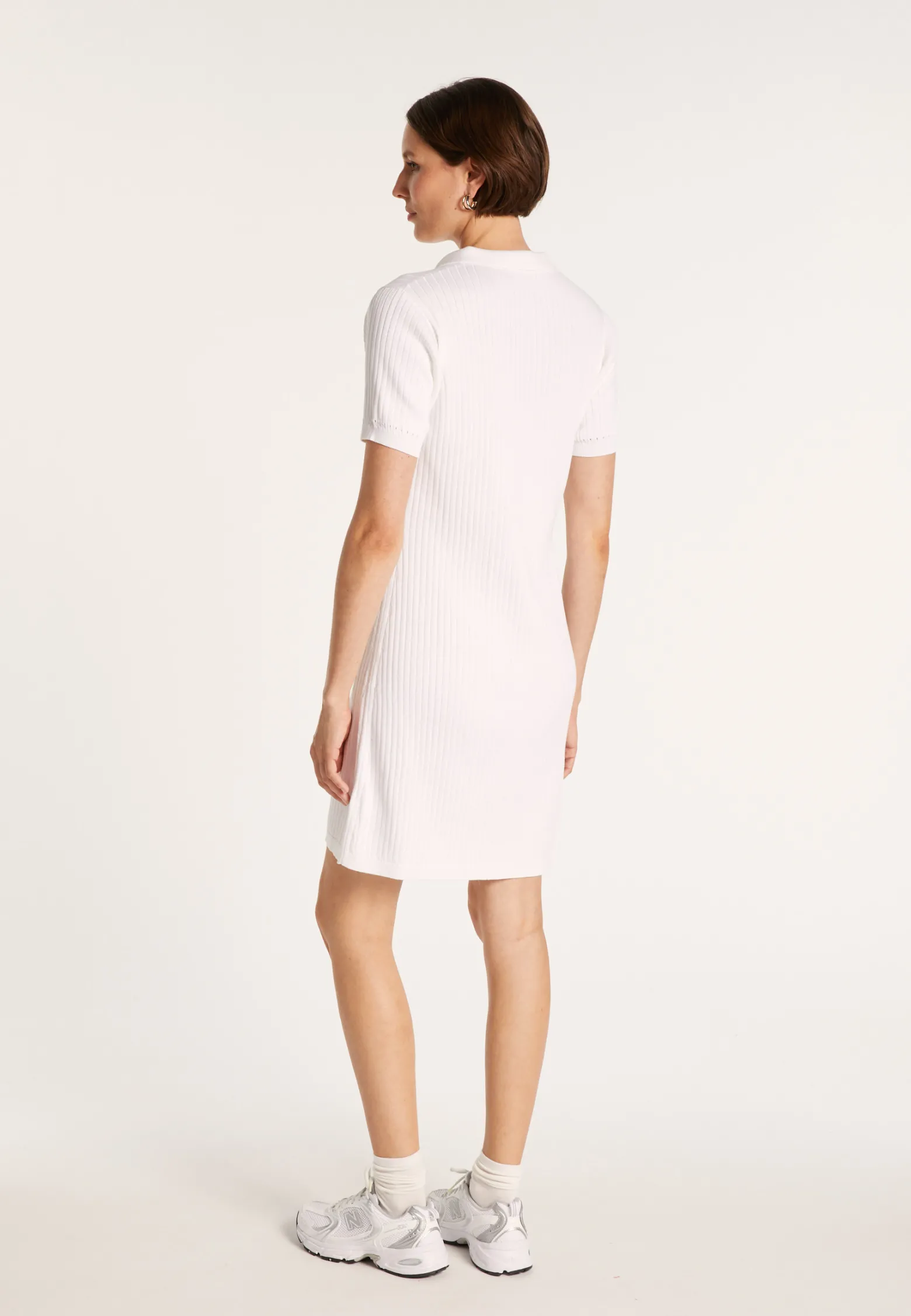Montagut Cotton dress with polo collar - JACEE