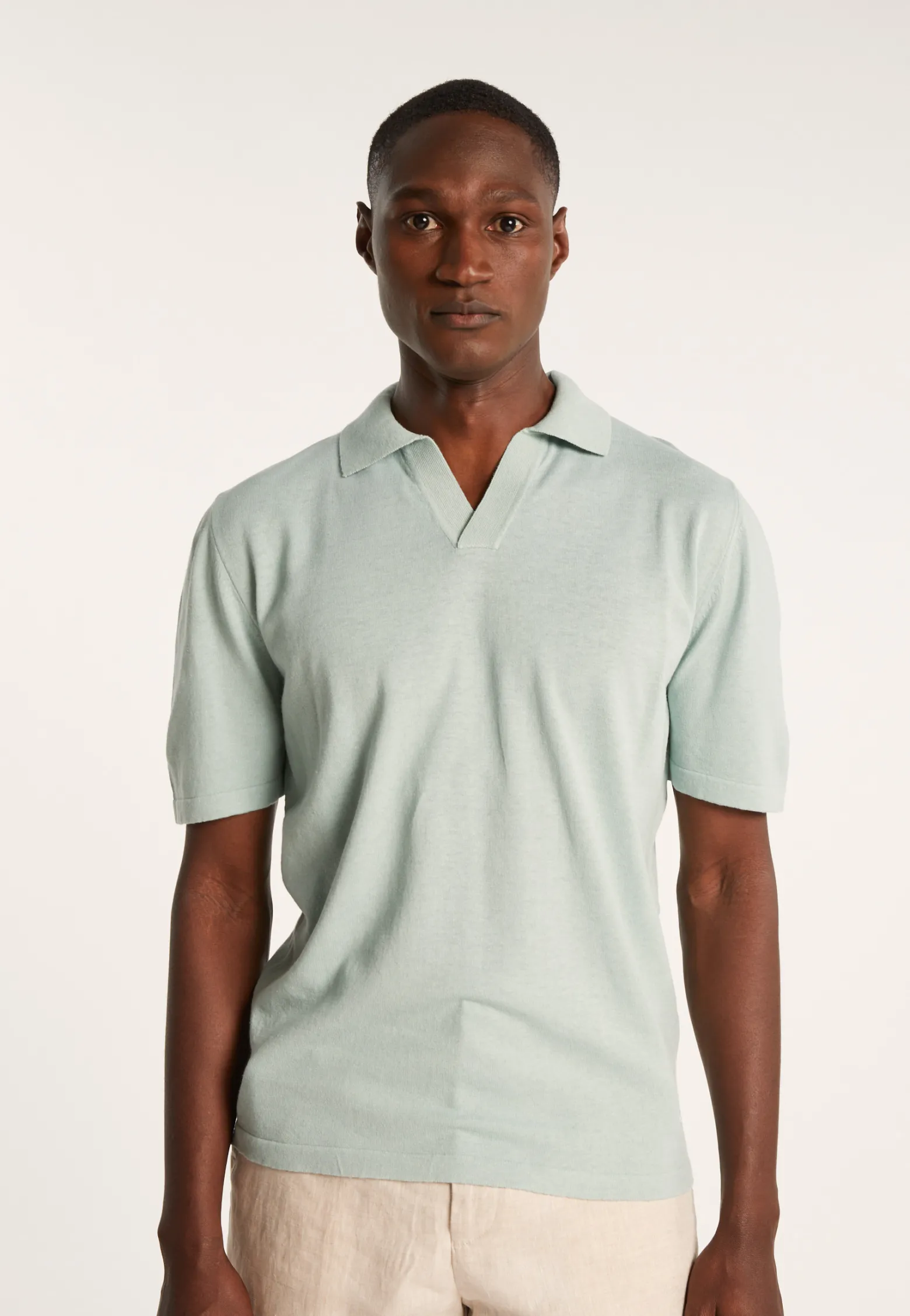 Montagut Cotton linen polo shirt - Iouri