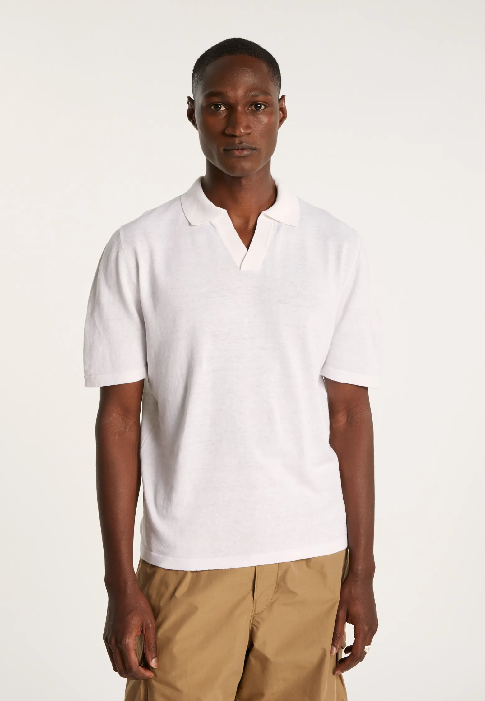 Montagut Cotton linen polo shirt - Iouri
