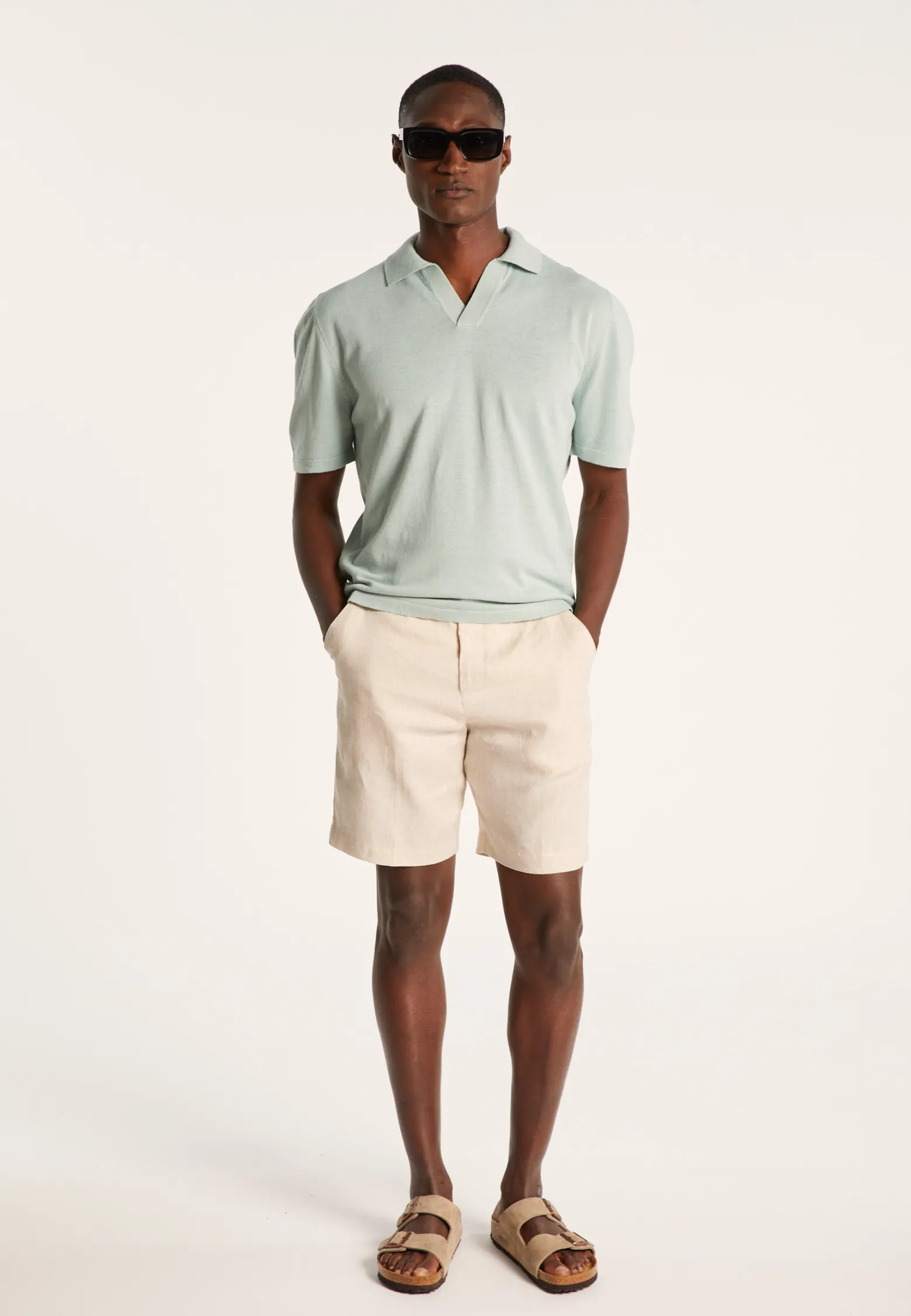 Montagut Cotton linen polo shirt - Iouri