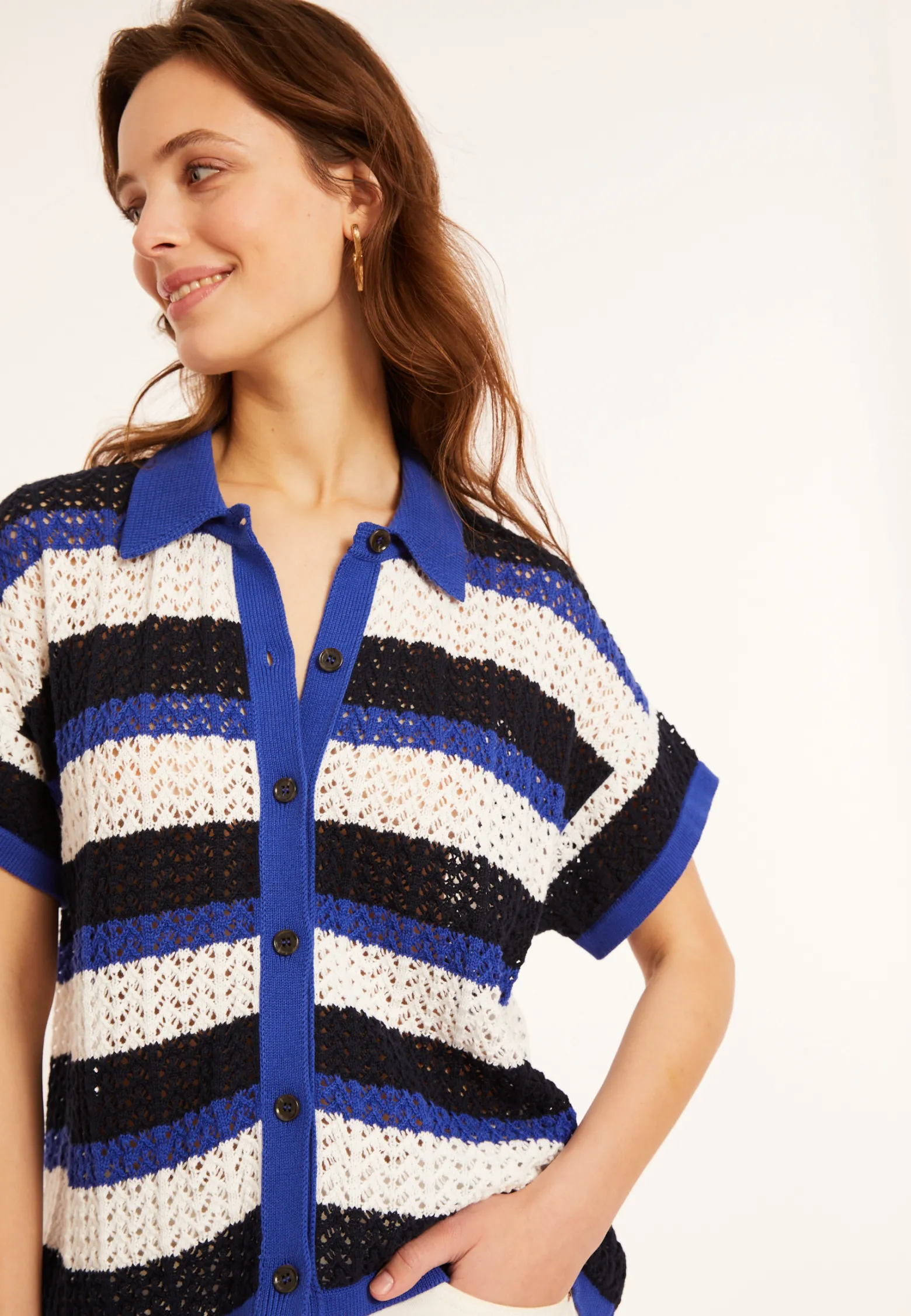 Montagut Cotton openwork blouse - Merlin