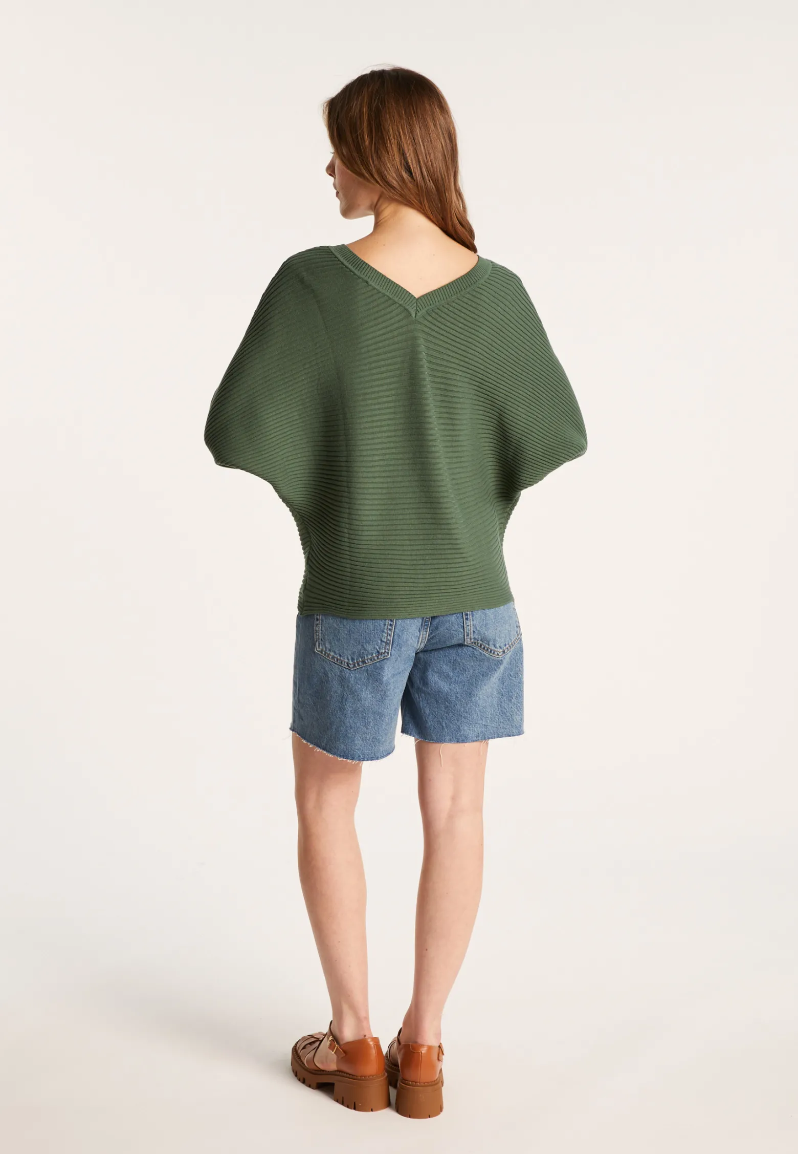 Montagut Cotton sweater with batwing sleeves - Lison