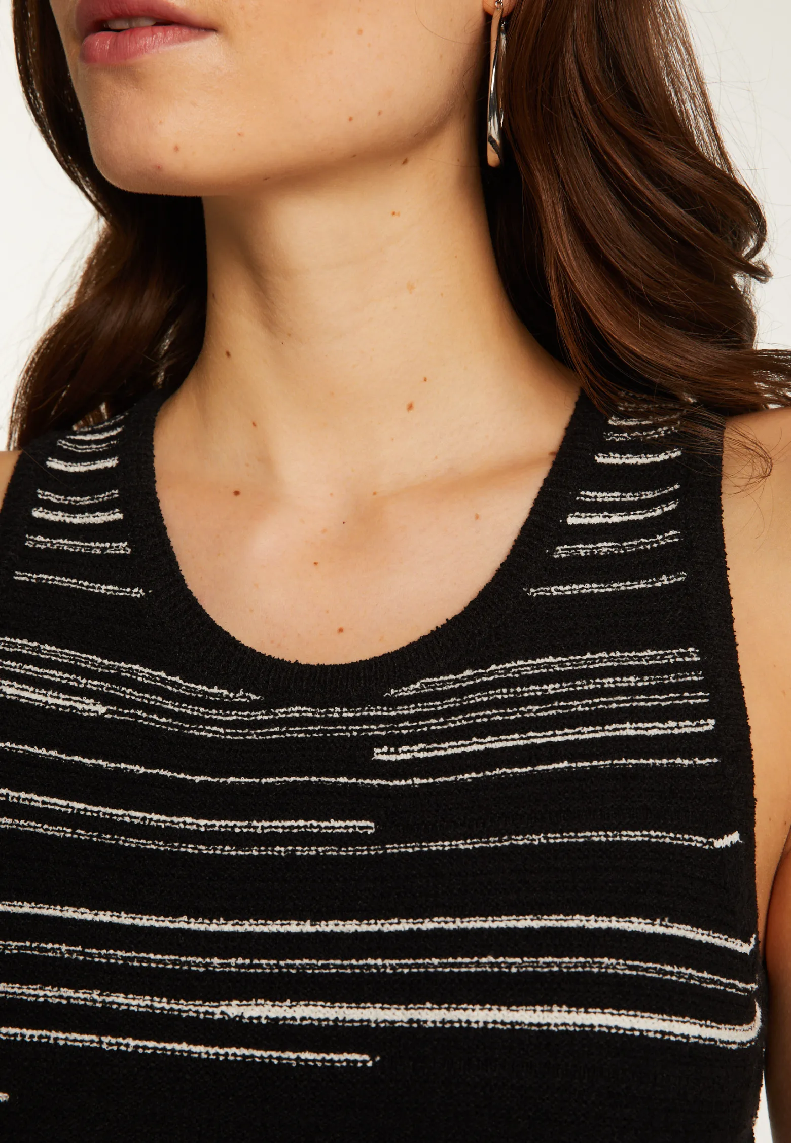 Montagut Cotton Tank Top and Stripes - Doja