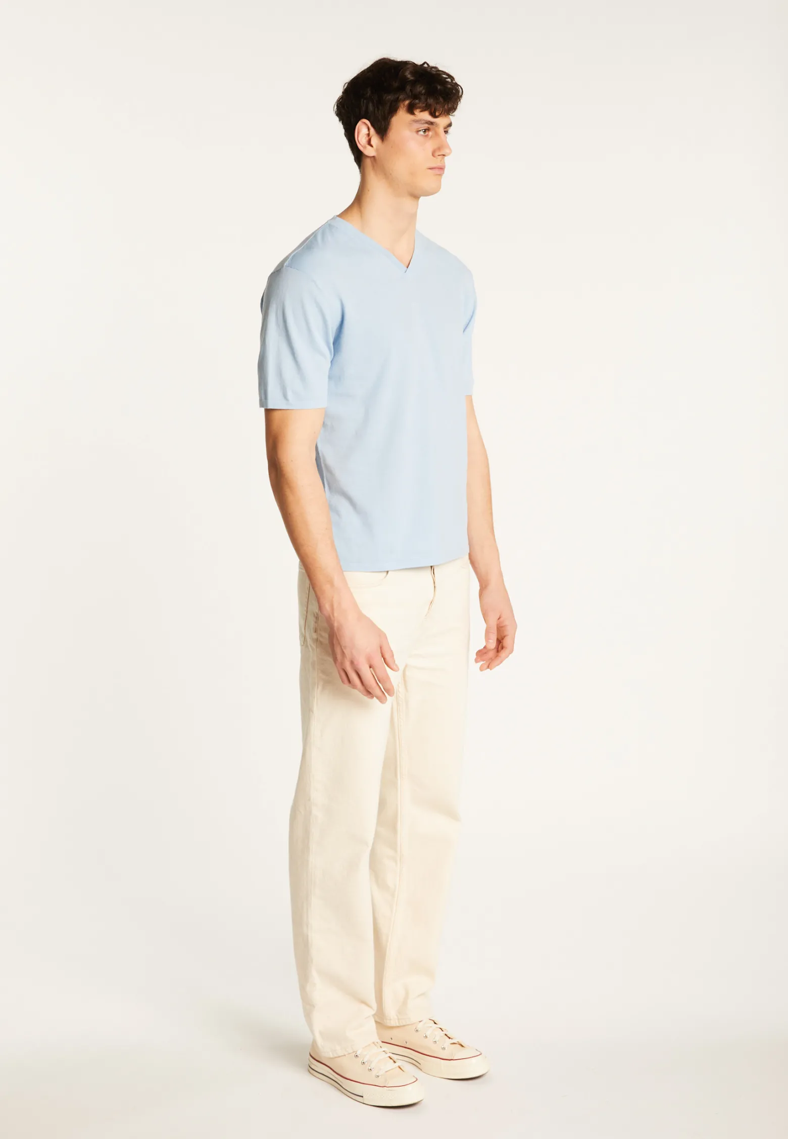 Montagut Cotton V-neck T-shirt - Malo