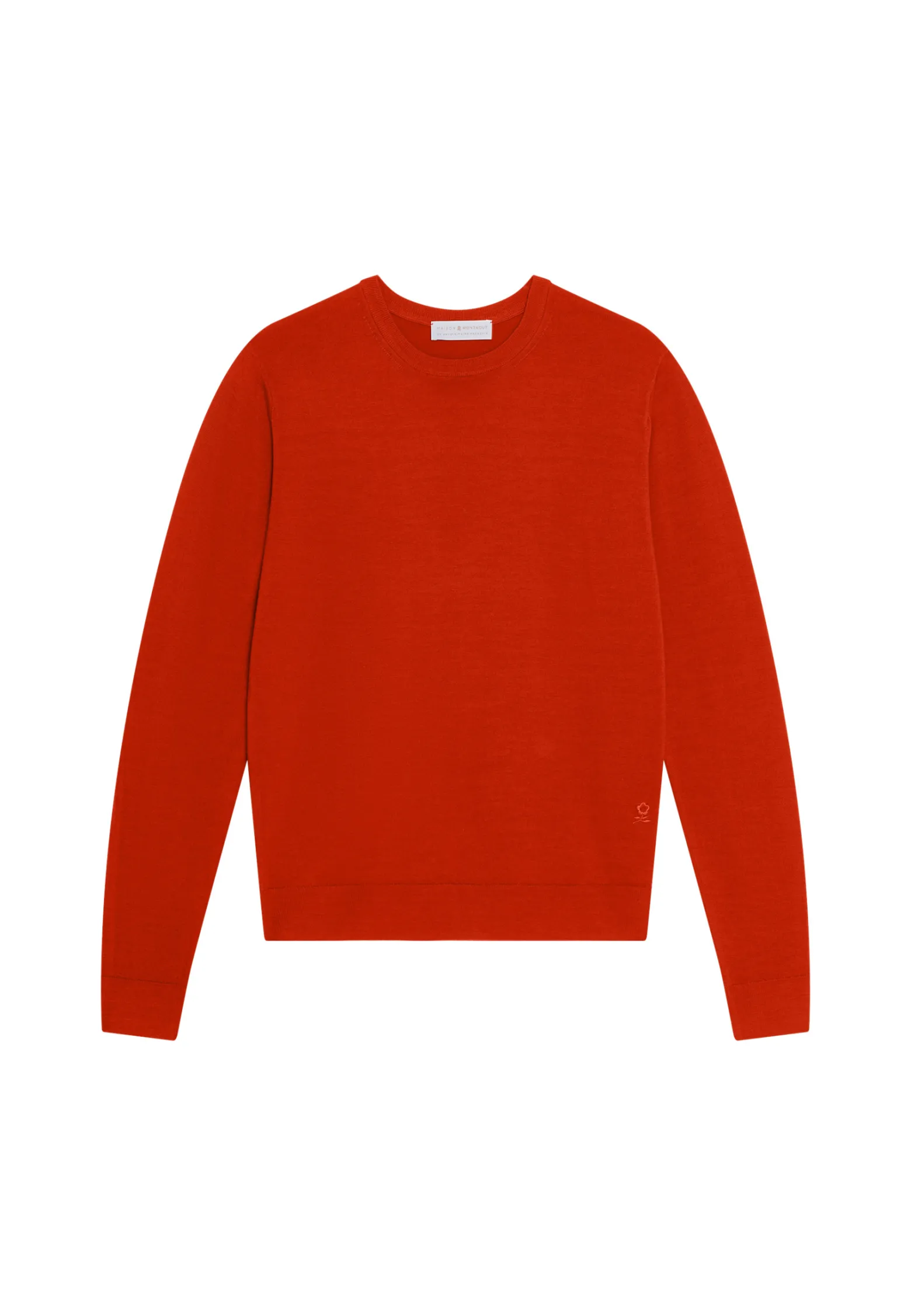 Montagut Crew neck sweater with logo in merino wool - Eddie