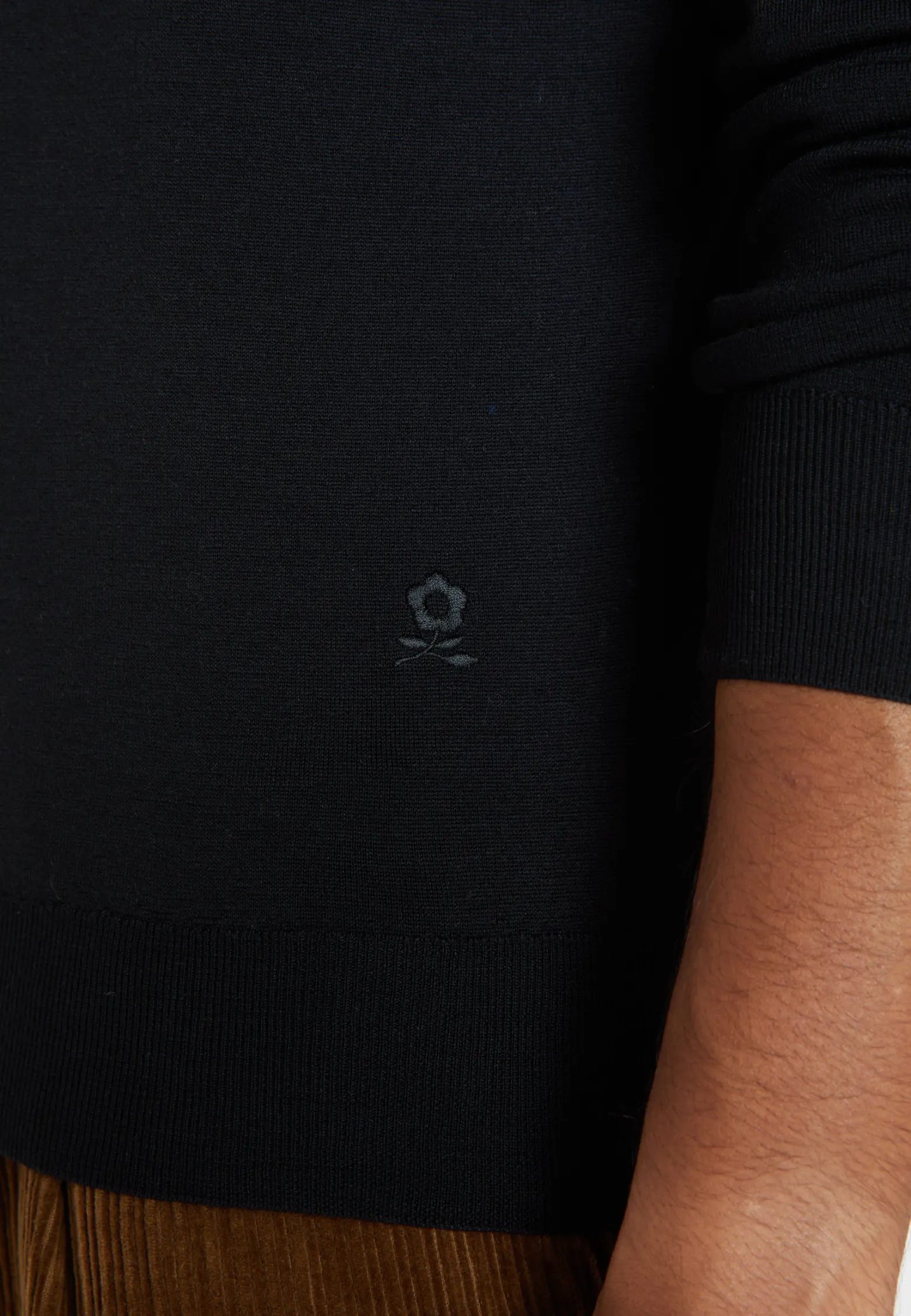 Montagut Crew neck sweater with logo in merino wool - Eddie