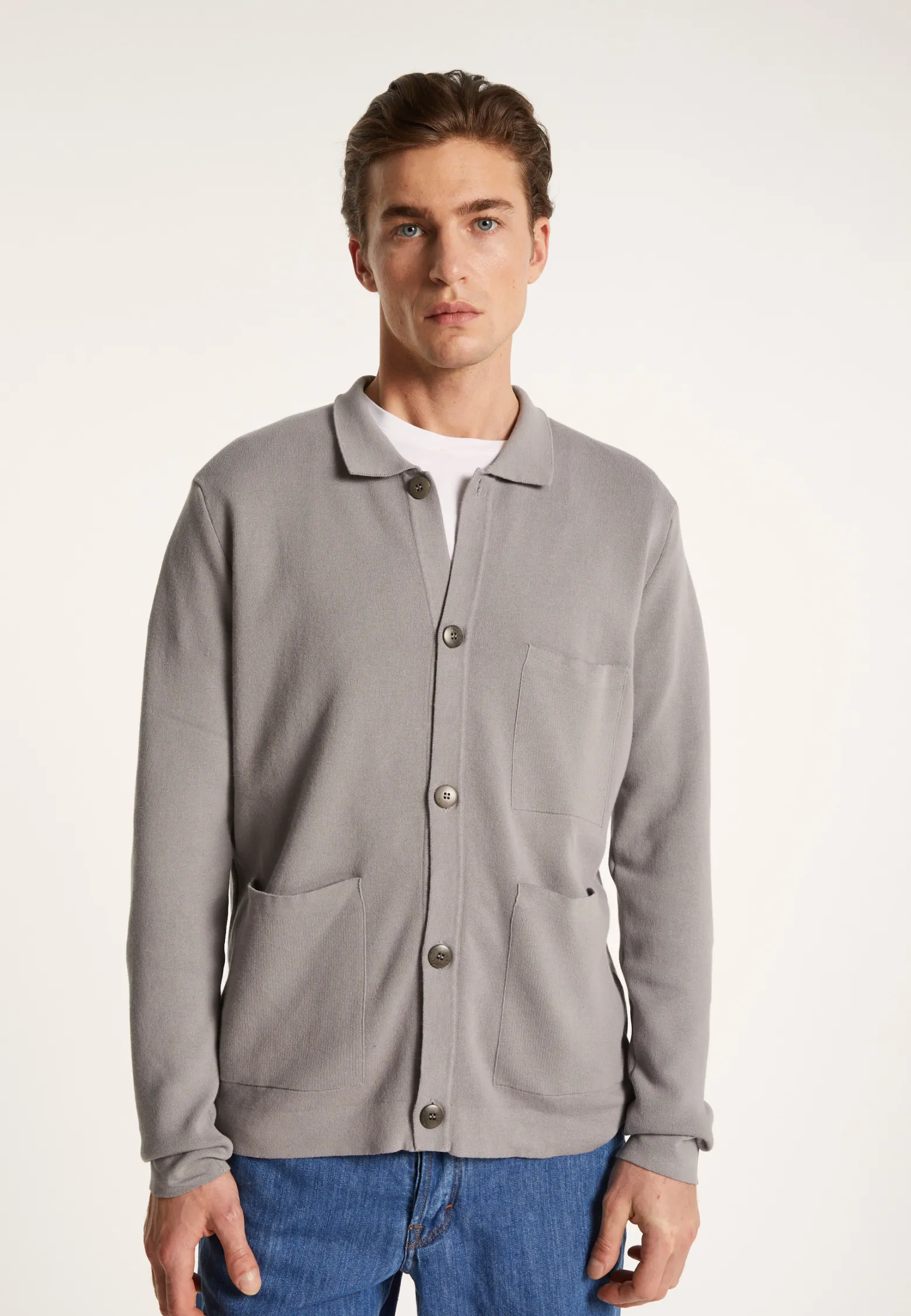 Montagut Dry cotton cardigan with pockets - Balto