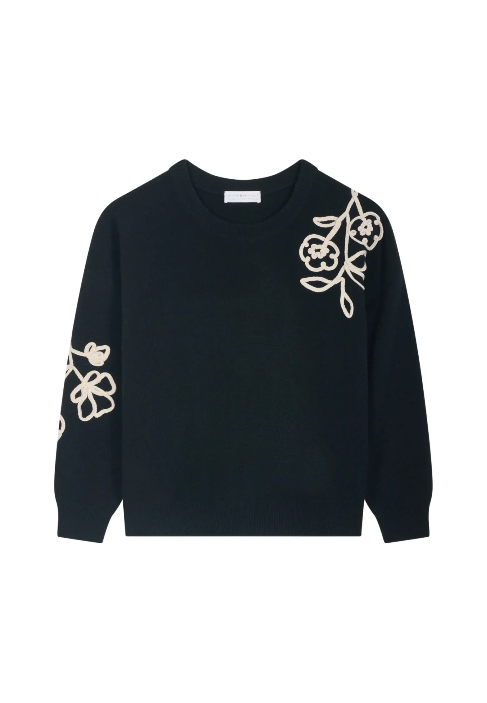 Montagut Embroidery sweater in wool and cashmere - Rachel
