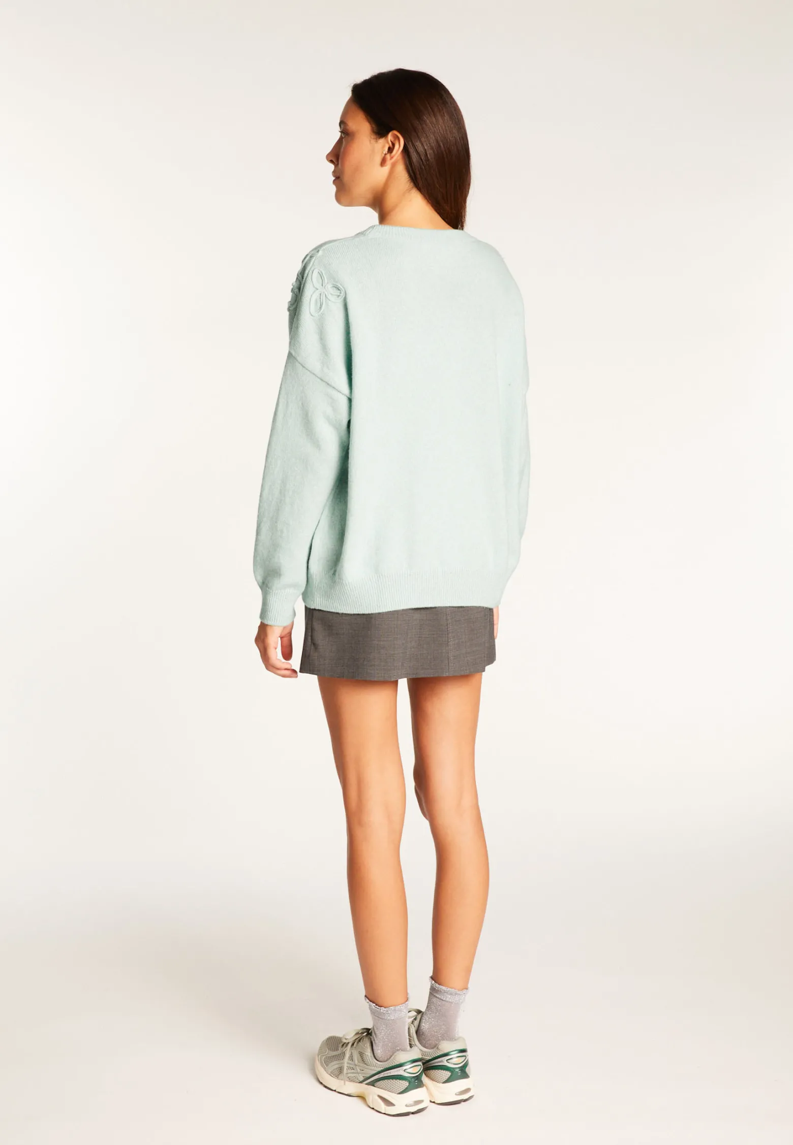Montagut Embroidery sweater in wool and cashmere - Rachel