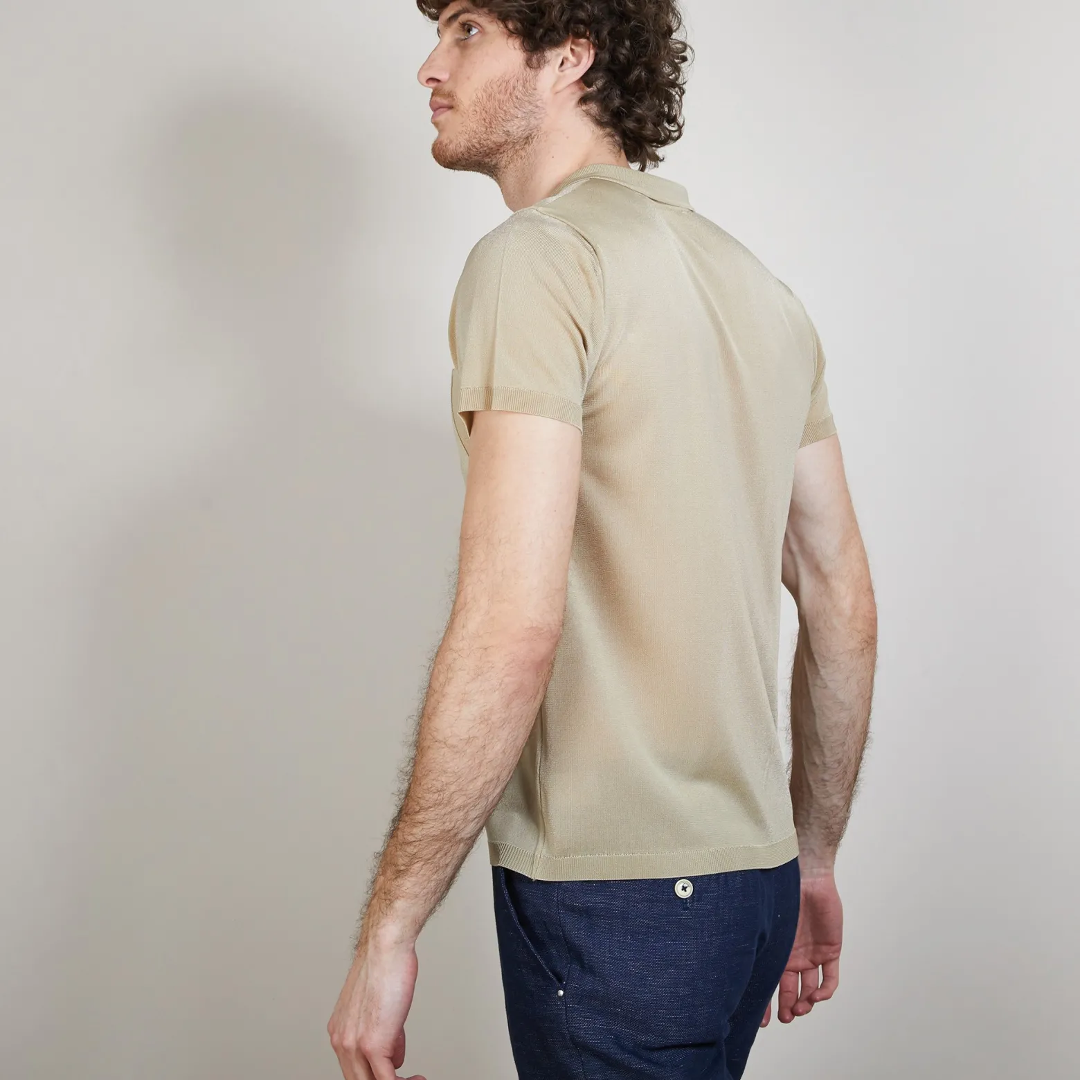 Montagut Fil Lumiere polo front pocket - Blaze