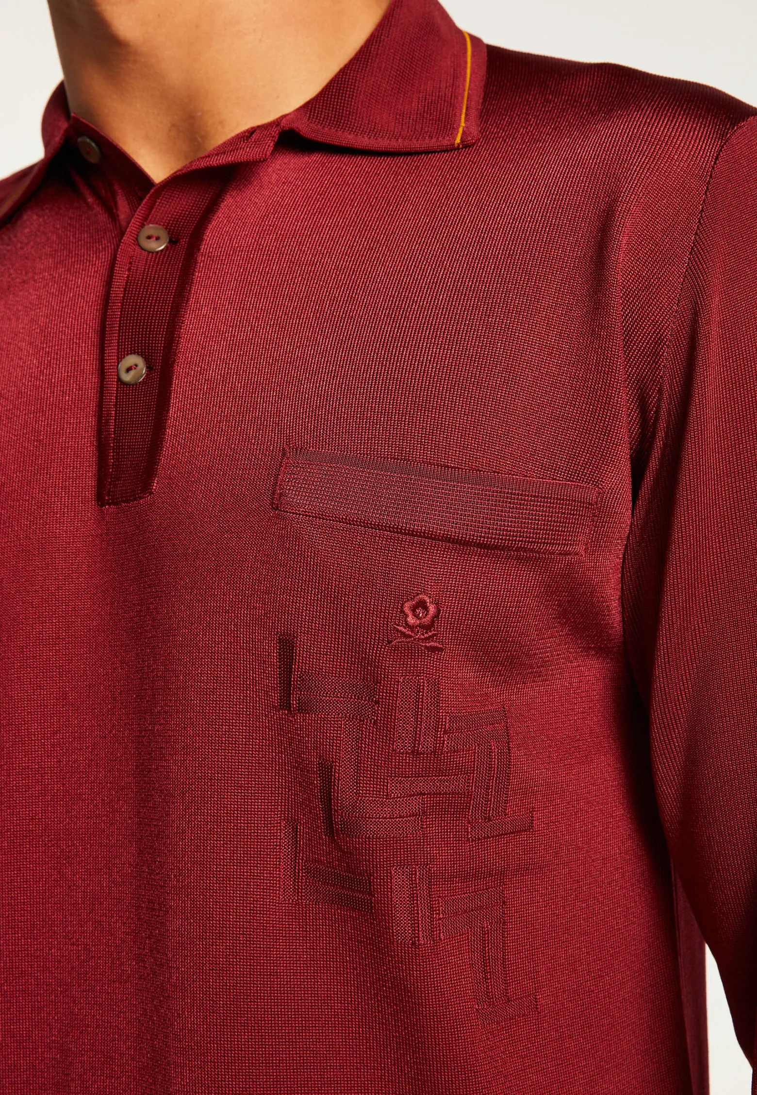 Montagut Fil Lumière geometric pattern polo shirt - Stanley