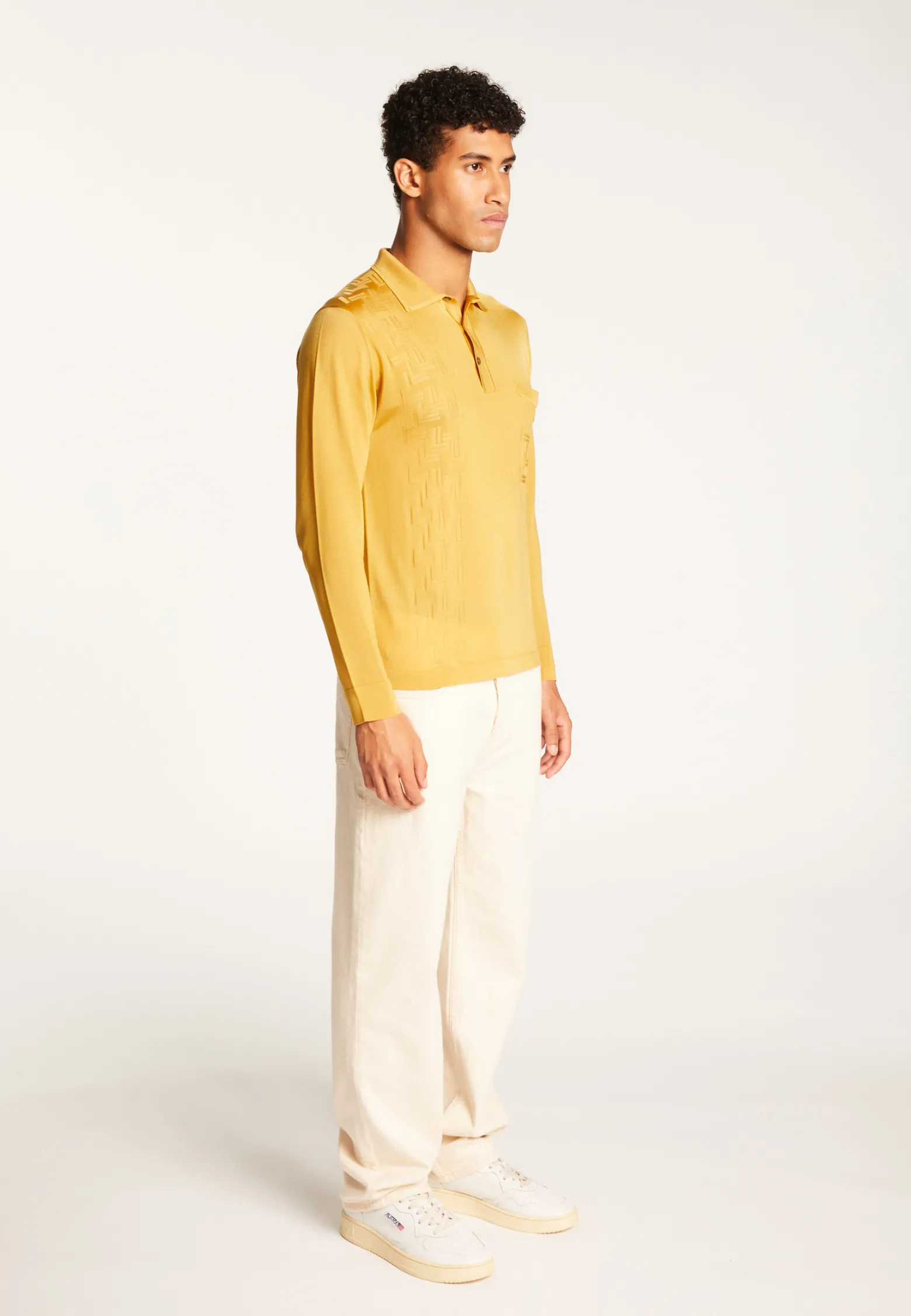 Montagut Fil Lumière geometric pattern polo shirt - Stanley
