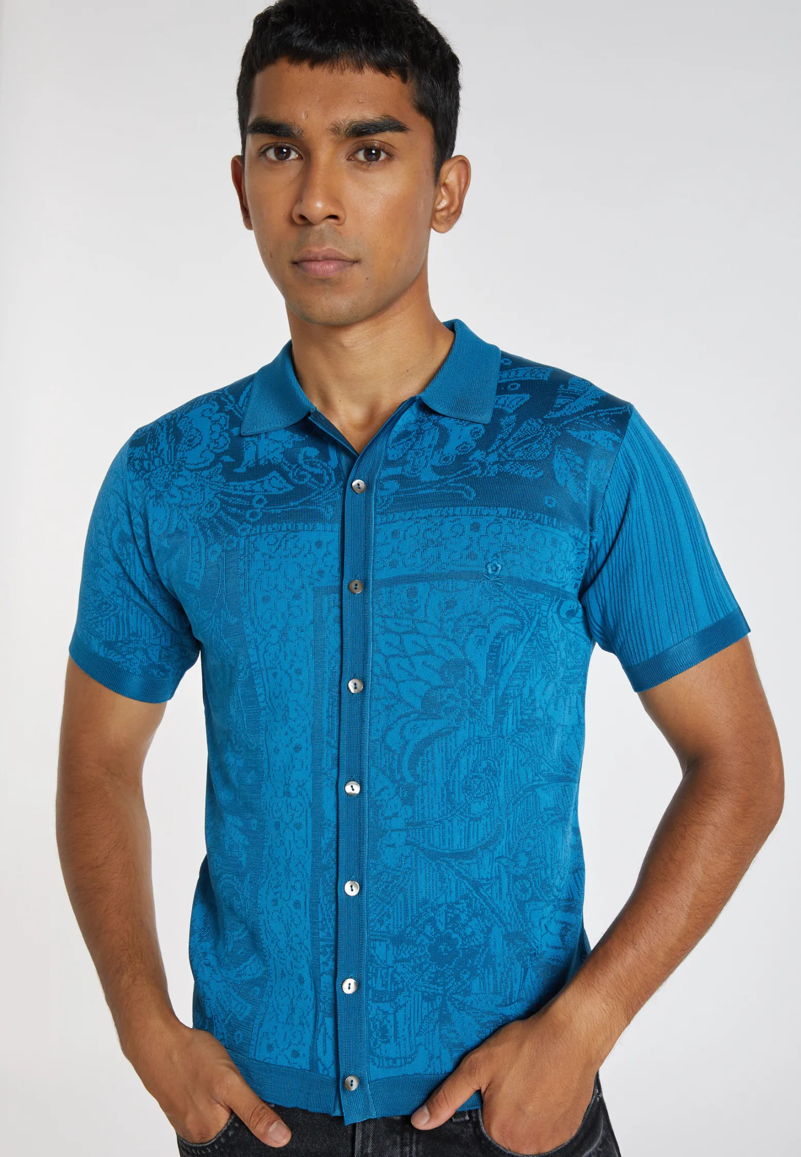 Montagut Fil Lumière patterned polo shirt - Aaron