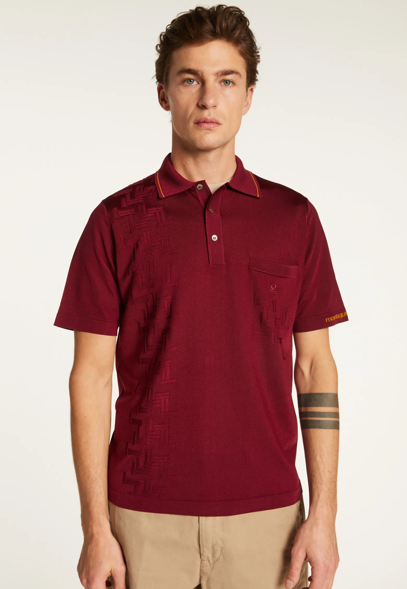 Montagut Fil Lumière patterned polo shirt - Stenley
