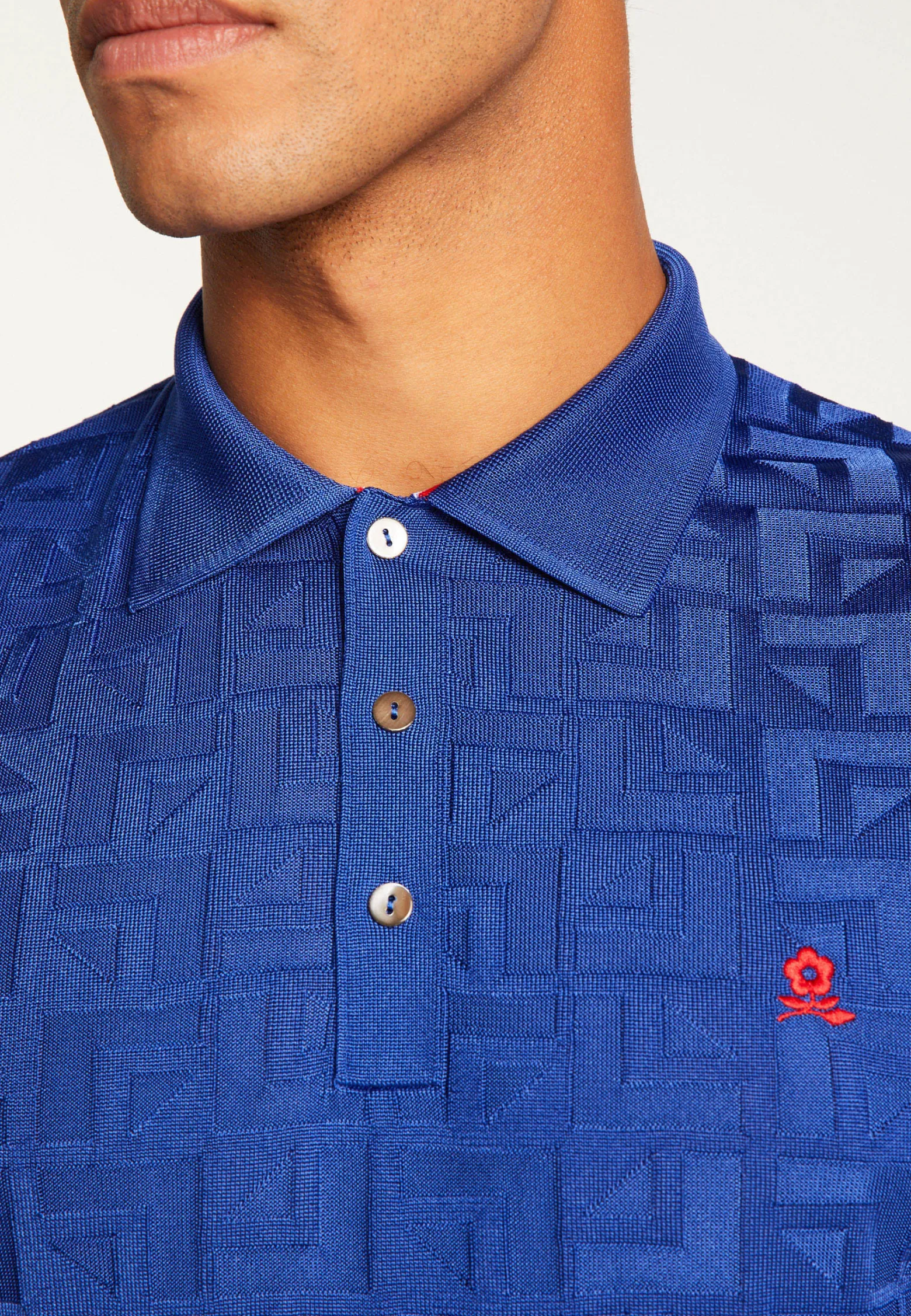 Montagut Fil Lumière patterned polo shirt - Juan