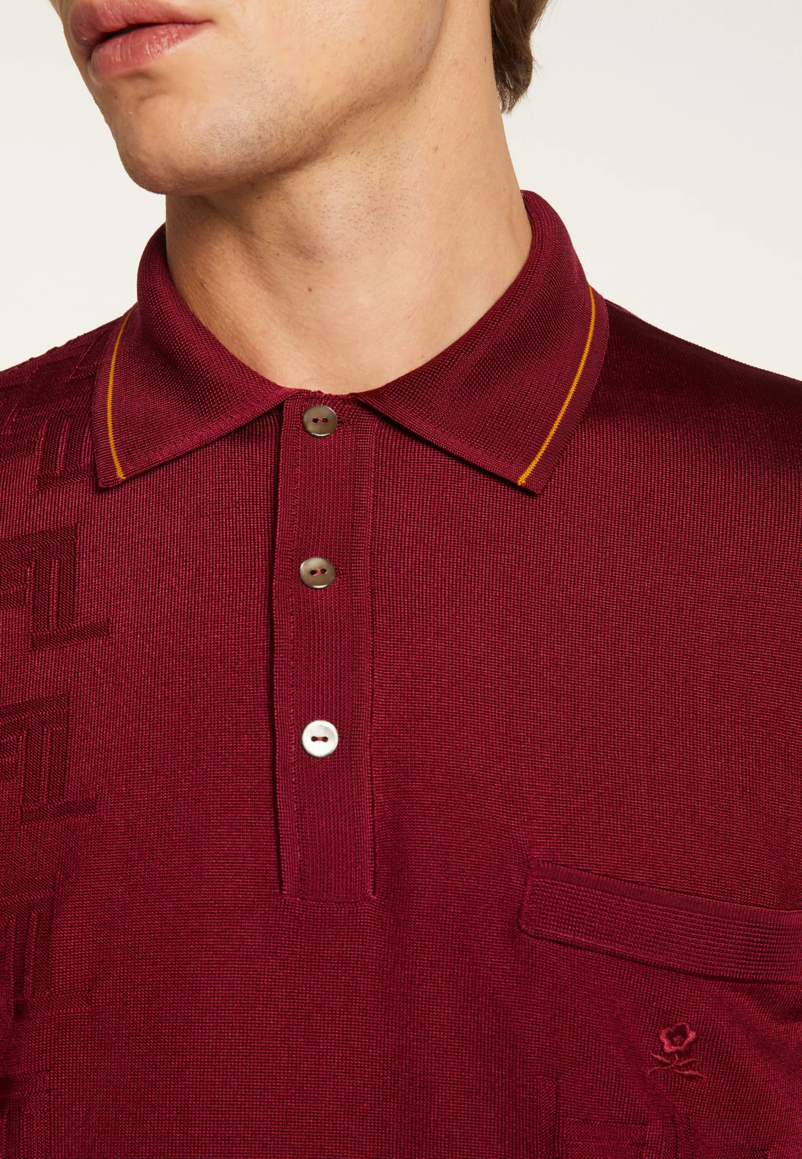 Montagut Fil Lumière patterned polo shirt - Stenley