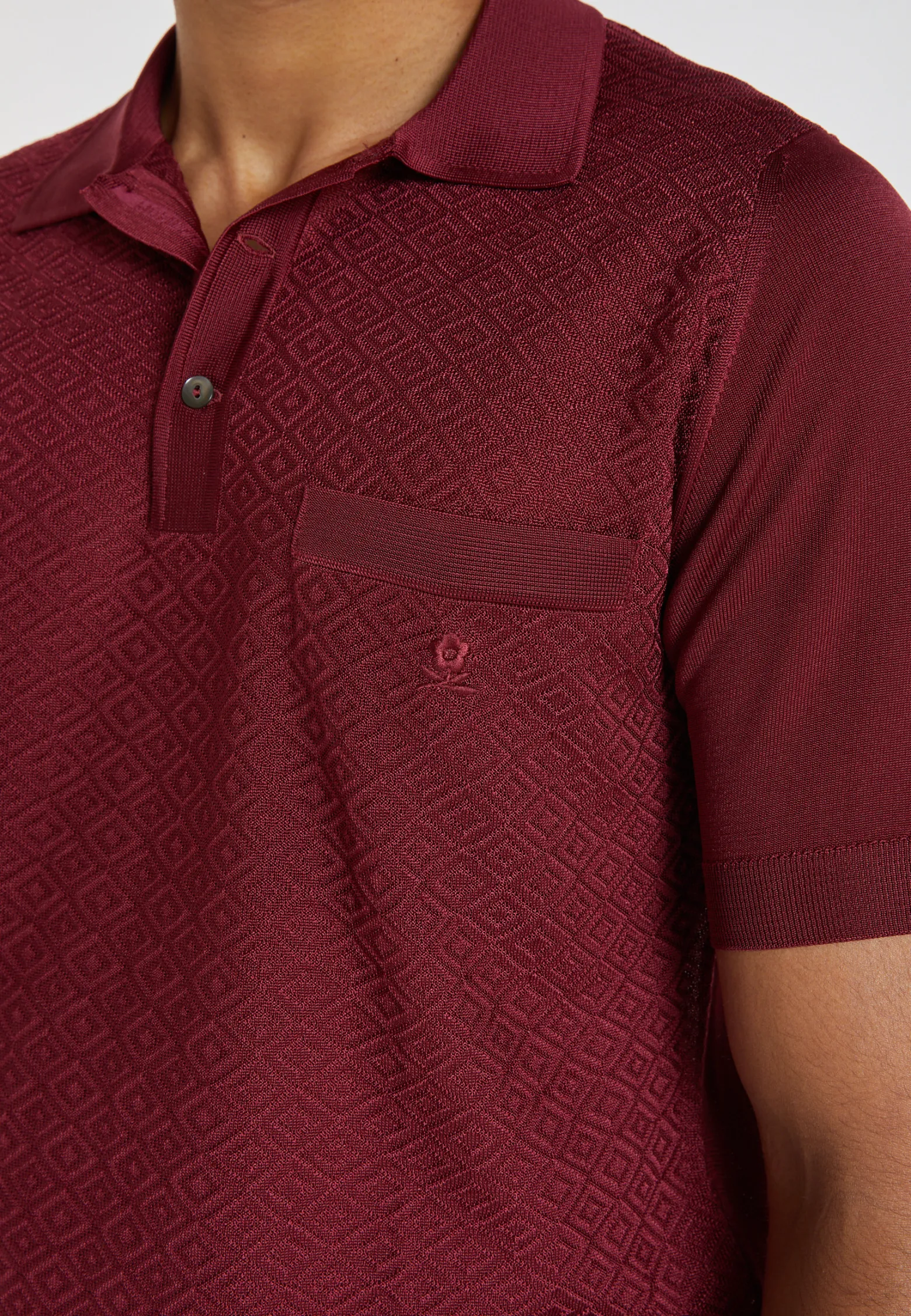 Montagut Fil Lumière patterned polo shirt - Albin