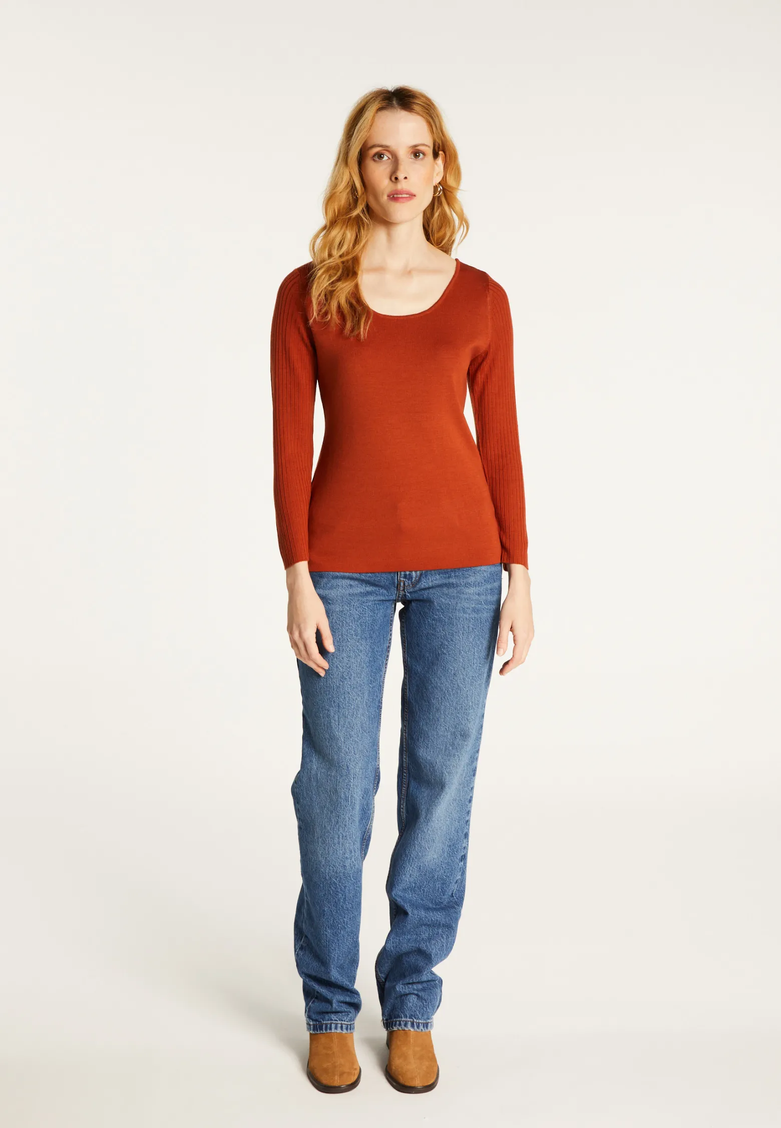 Montagut Fine-knit merino wool round-neck sweater - Altesa