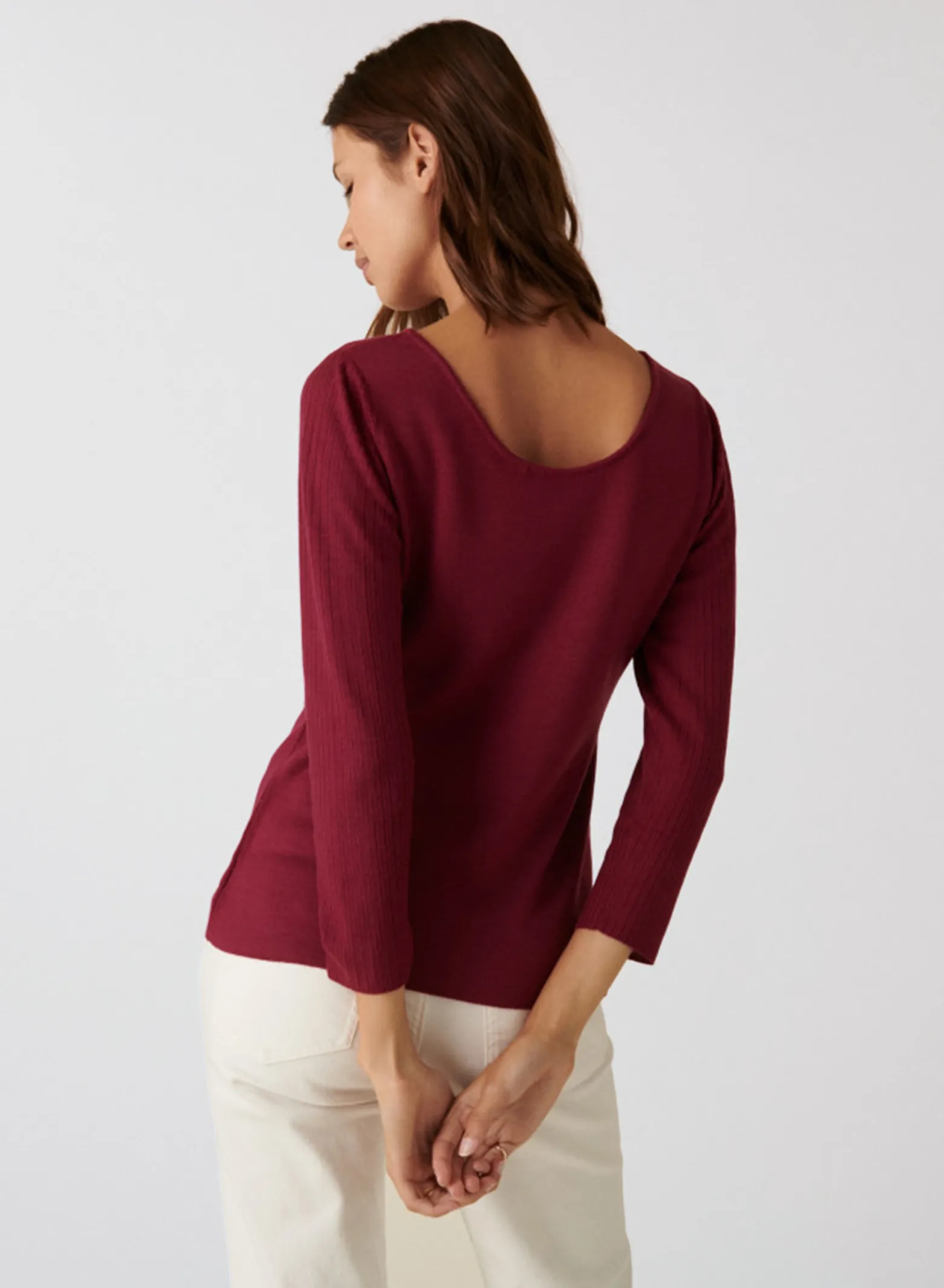 Montagut Fine-knit merino wool round-neck sweater - Altesa