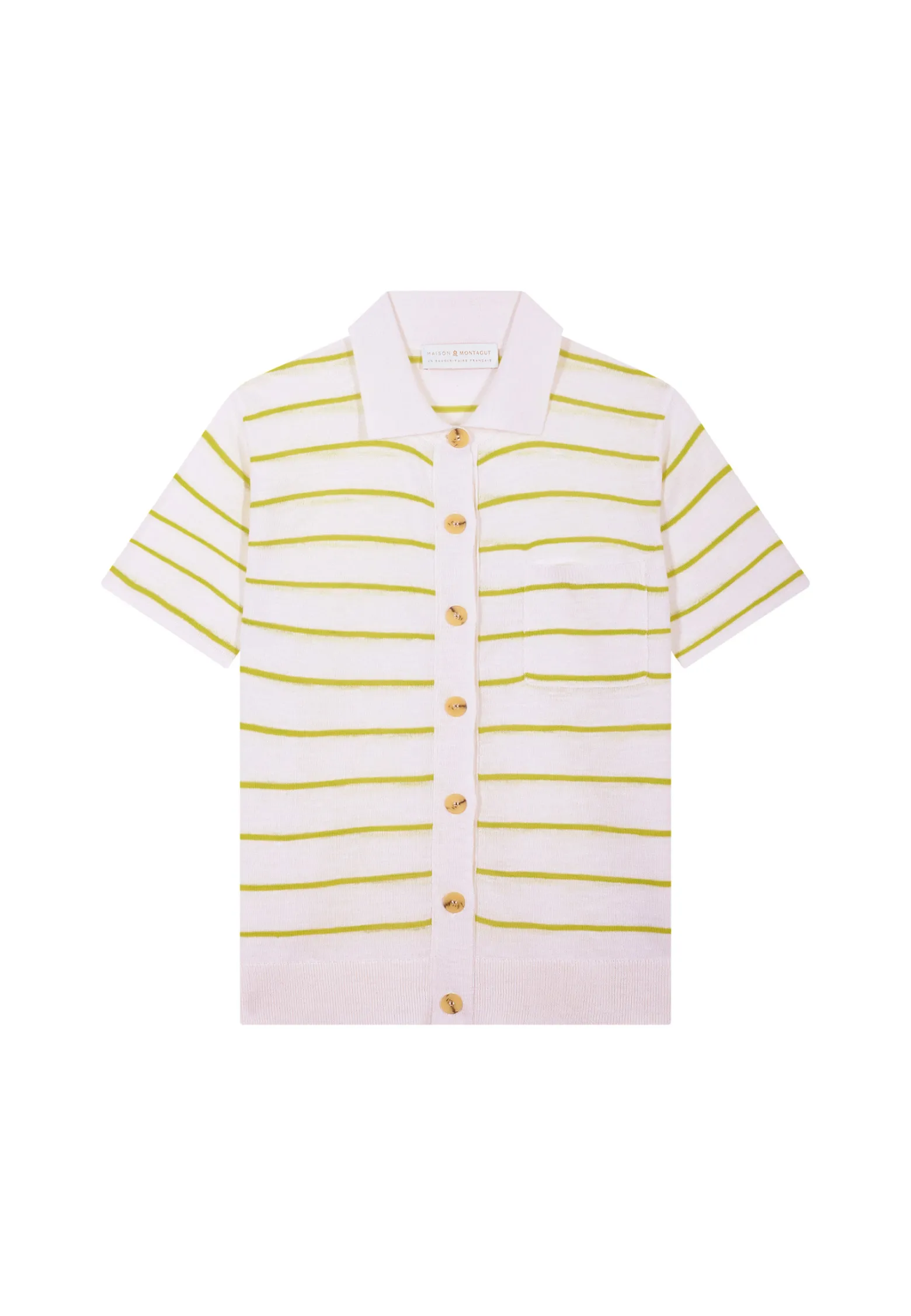 Montagut Flamed linen blouse - Leonie