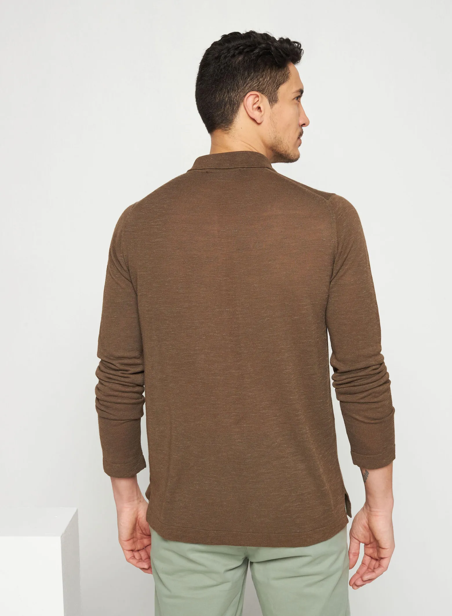 Montagut Flamed linen button-down shirt - Randy