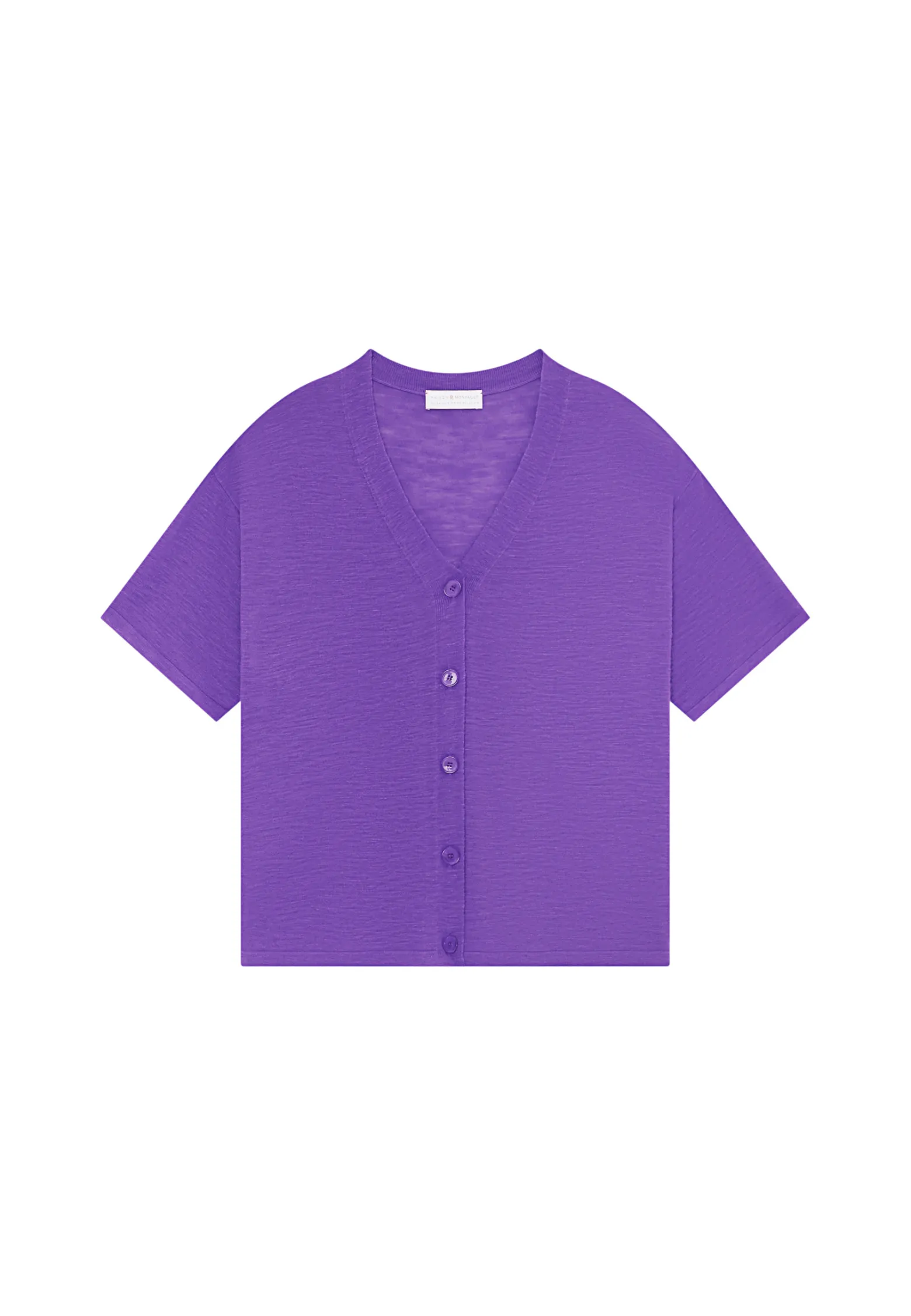 Montagut Flamed linen button-down t-shirt - Maddie