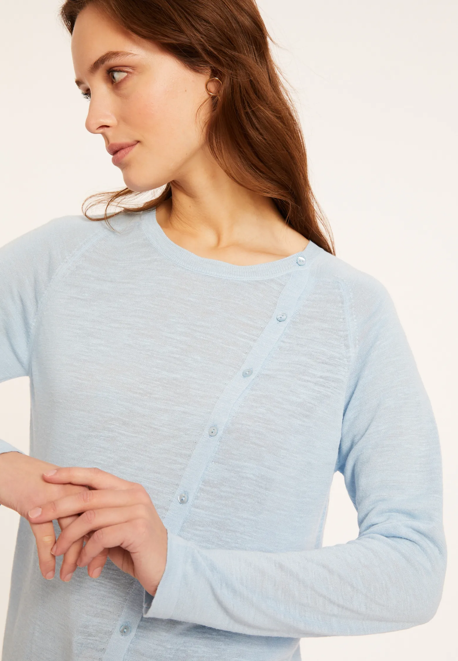 Montagut Flamed linen buttoned cardigan - Mado