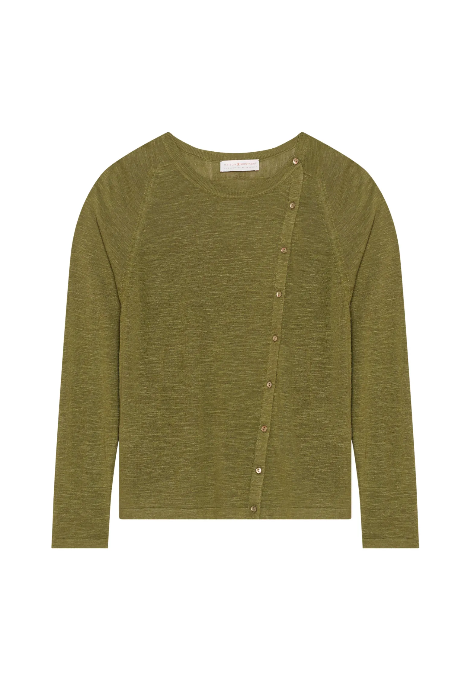 Montagut Flamed linen buttoned cardigan - Mado