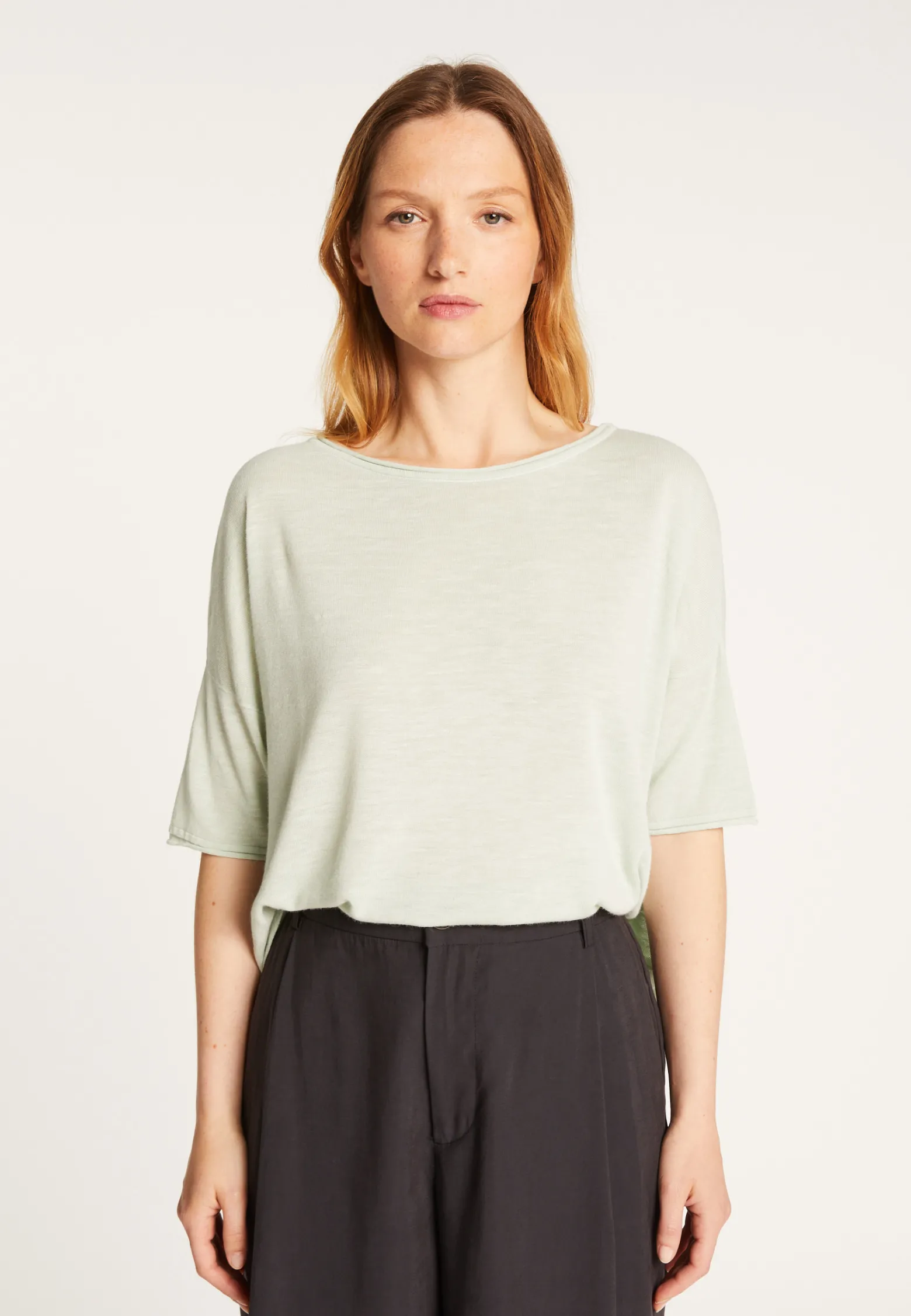 Montagut Flamed linen full sleeve elbow t-shirt - Taslim