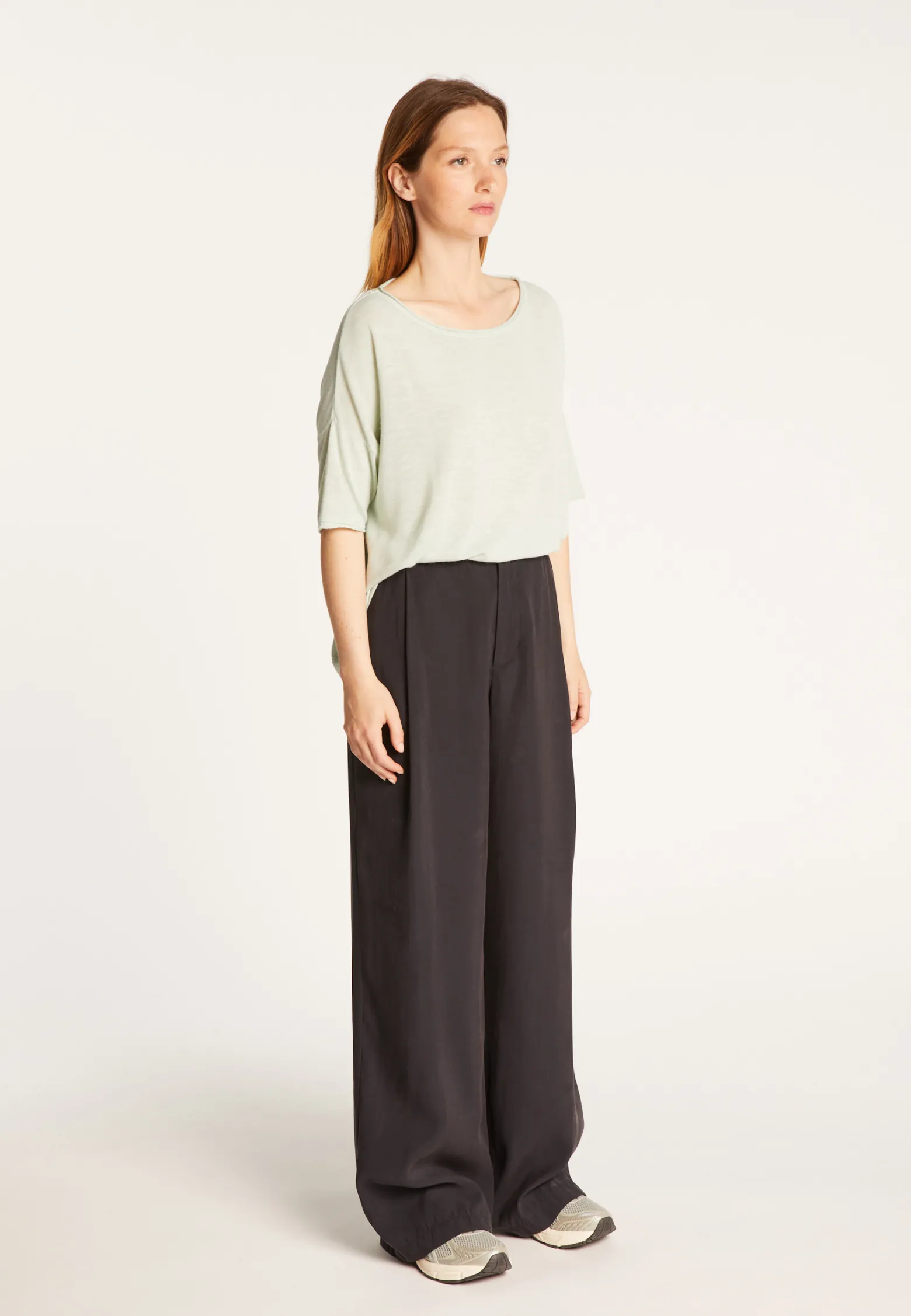 Montagut Flamed linen full sleeve elbow t-shirt - Taslim