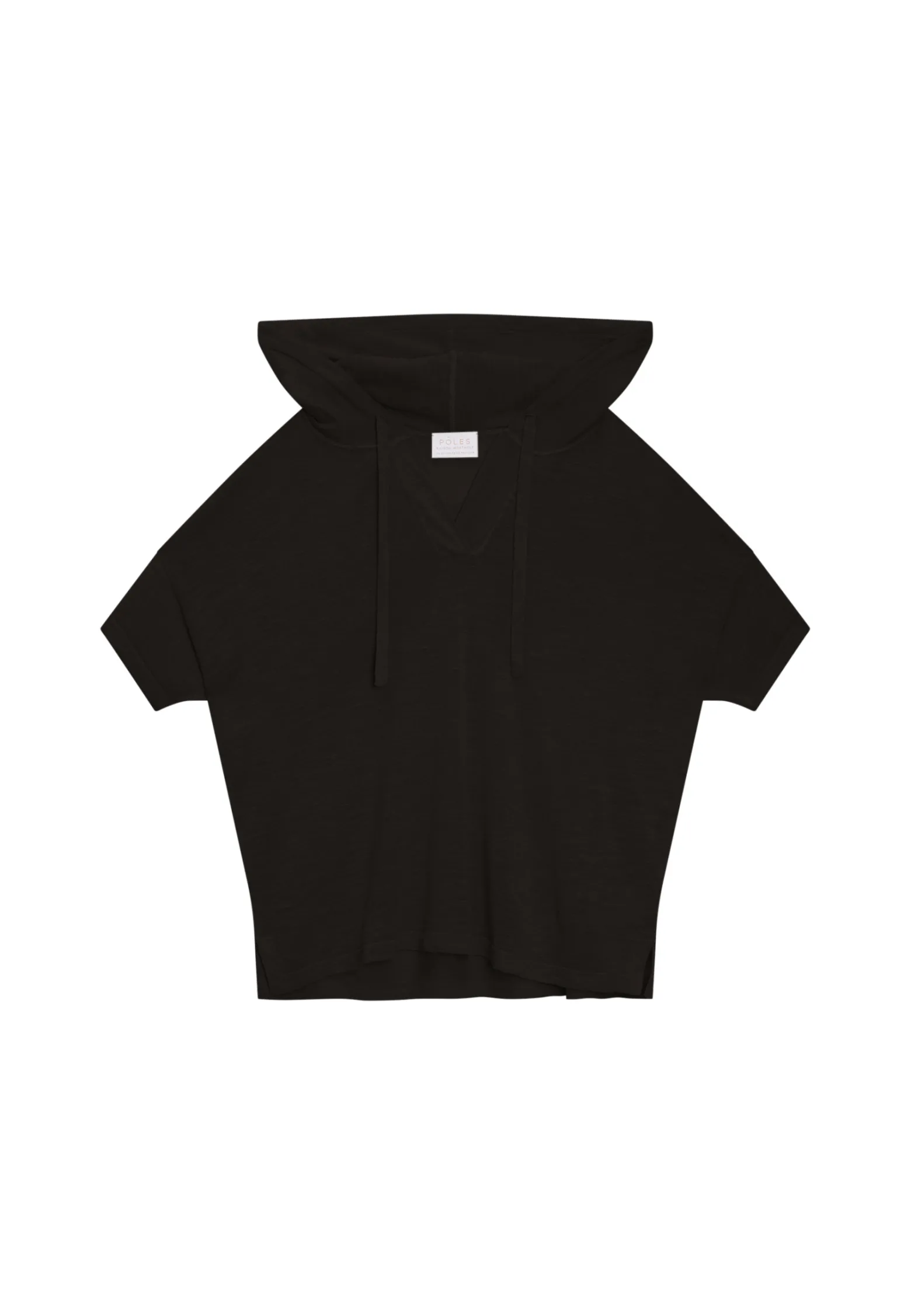 Montagut Flamed linen hooded t-shirt - Pivoine