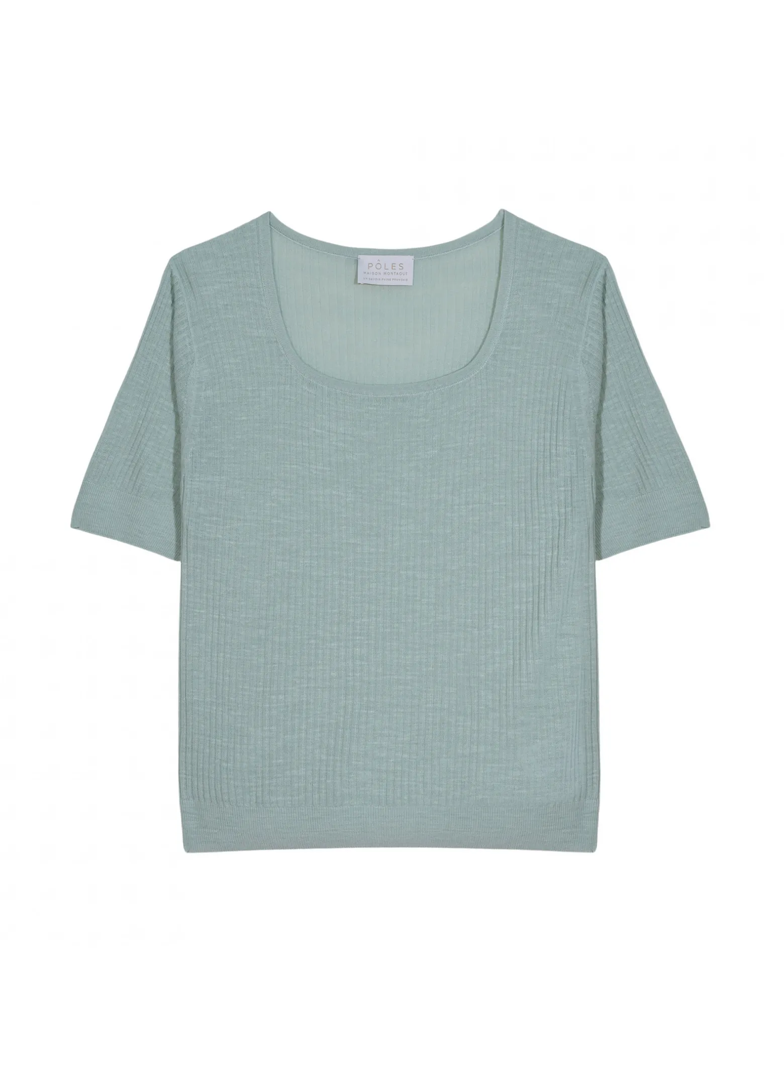 Montagut Flamed linen ribbed T-shirt - Tahissa