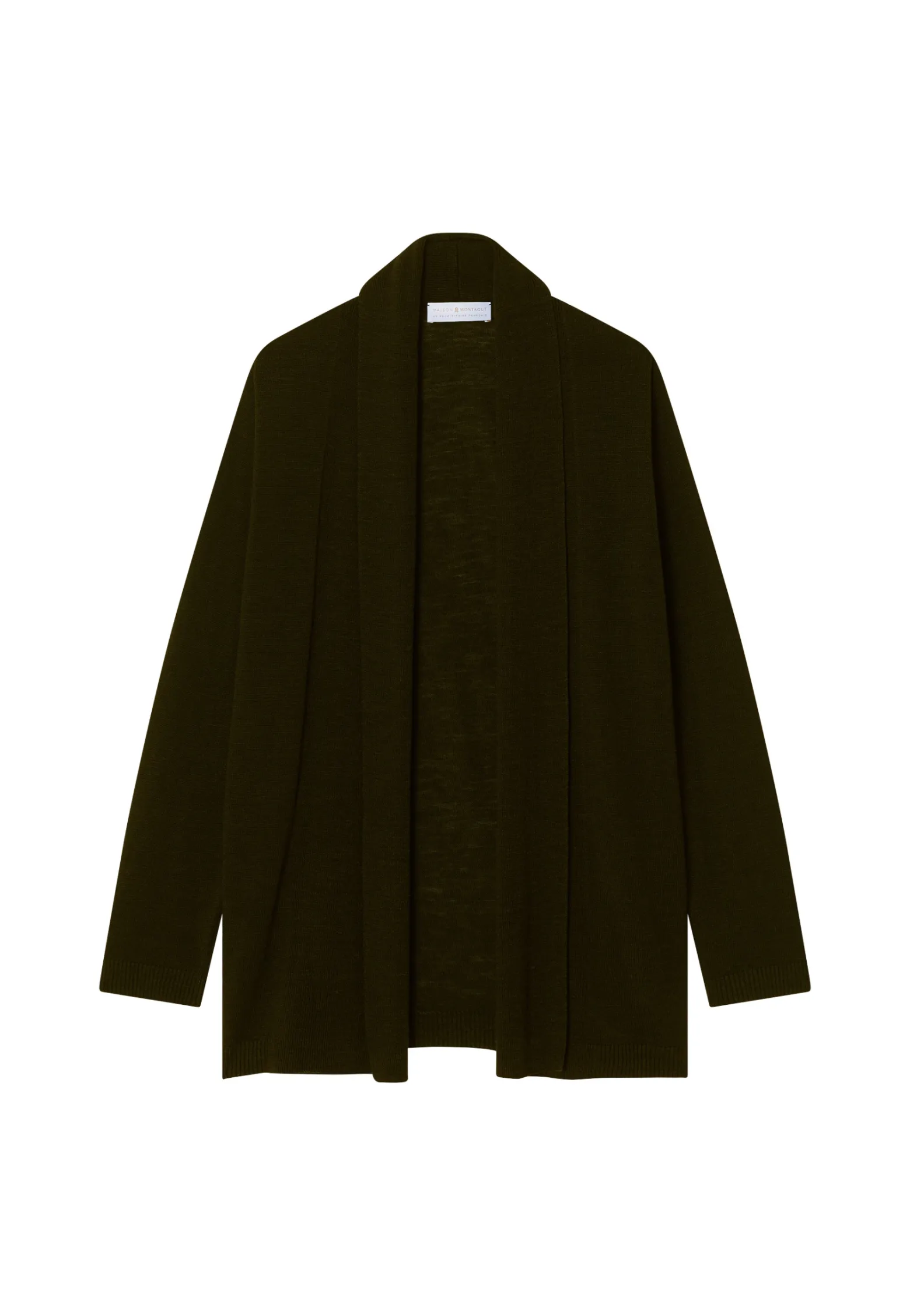 Montagut Flamed linen shawl collar cardigan - Maelle
