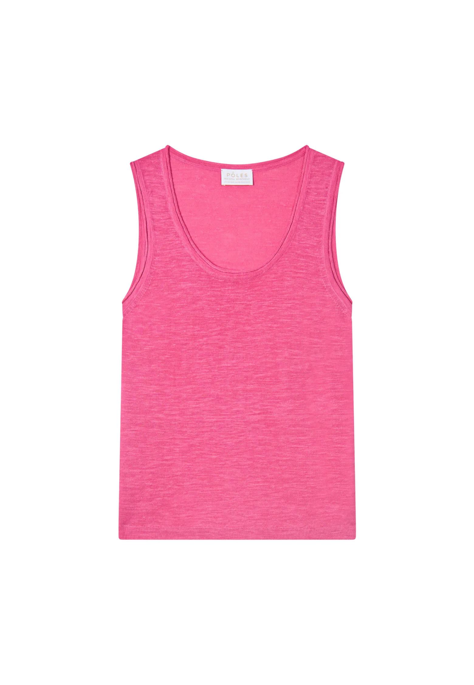 Montagut Flamed linen tank top - Maitena