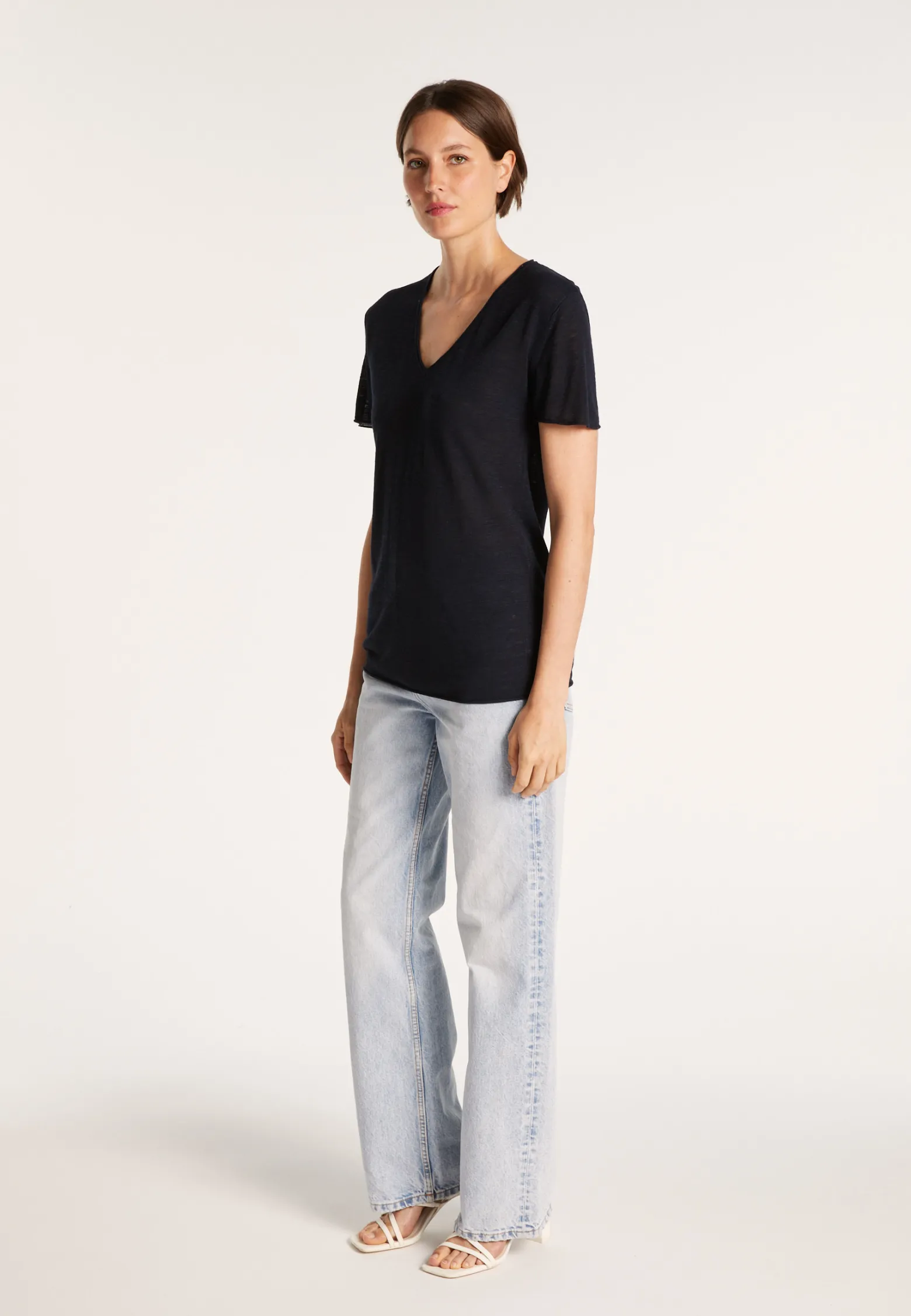 Montagut Flamed linen T-shirt - Balkan