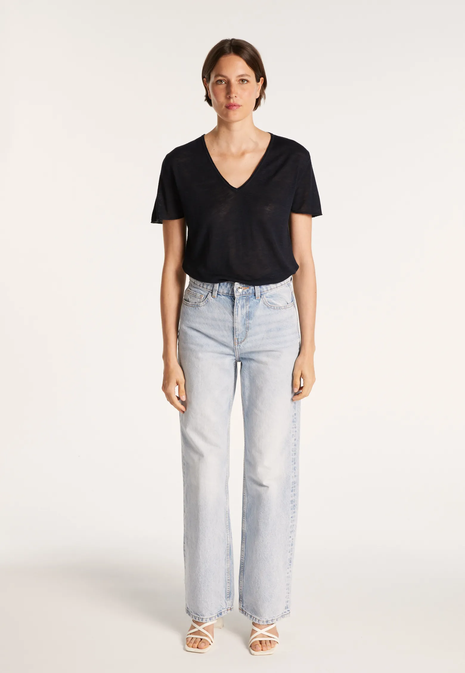 Montagut Flamed linen T-shirt - Balkan