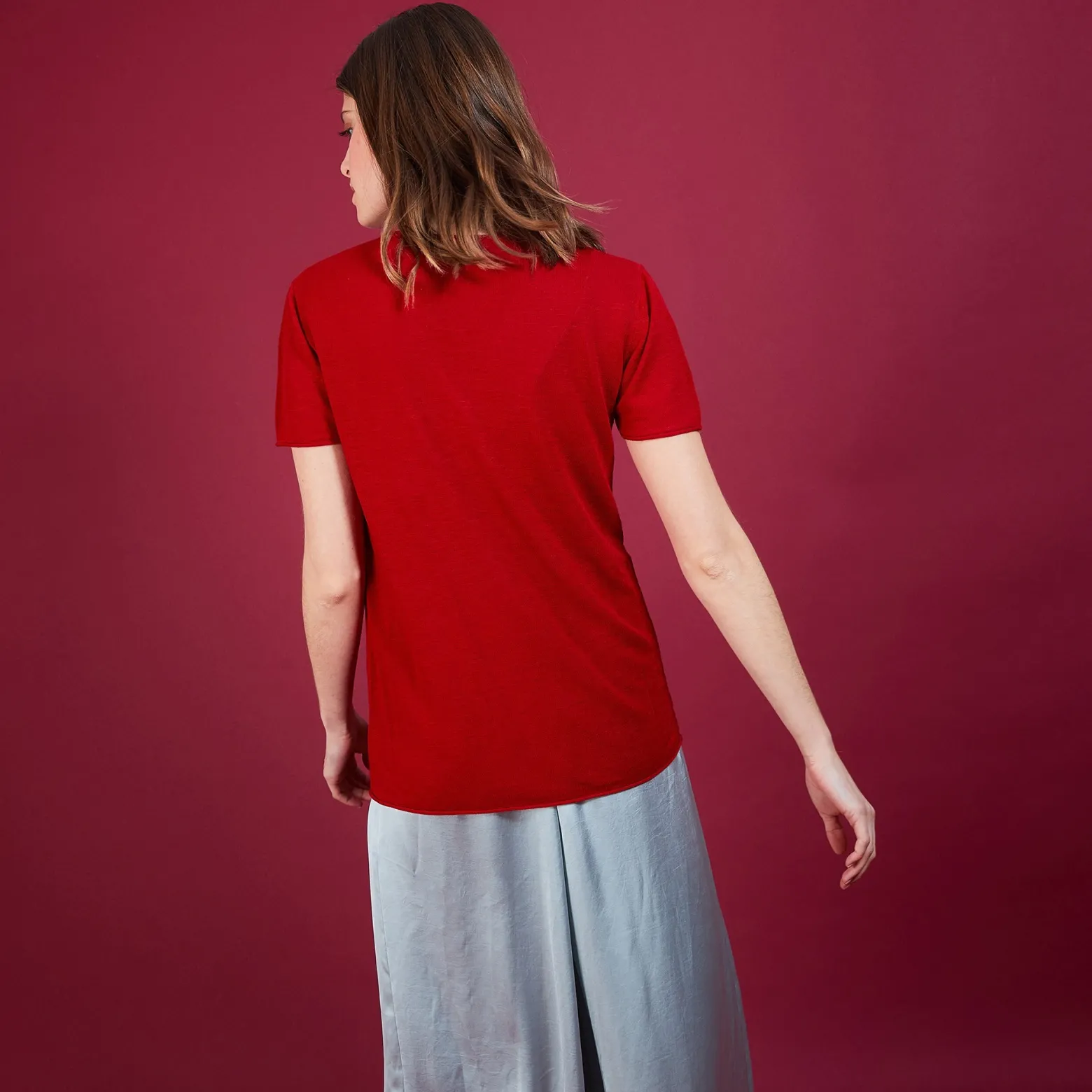 Montagut Flamed linen T-shirt - Balkan