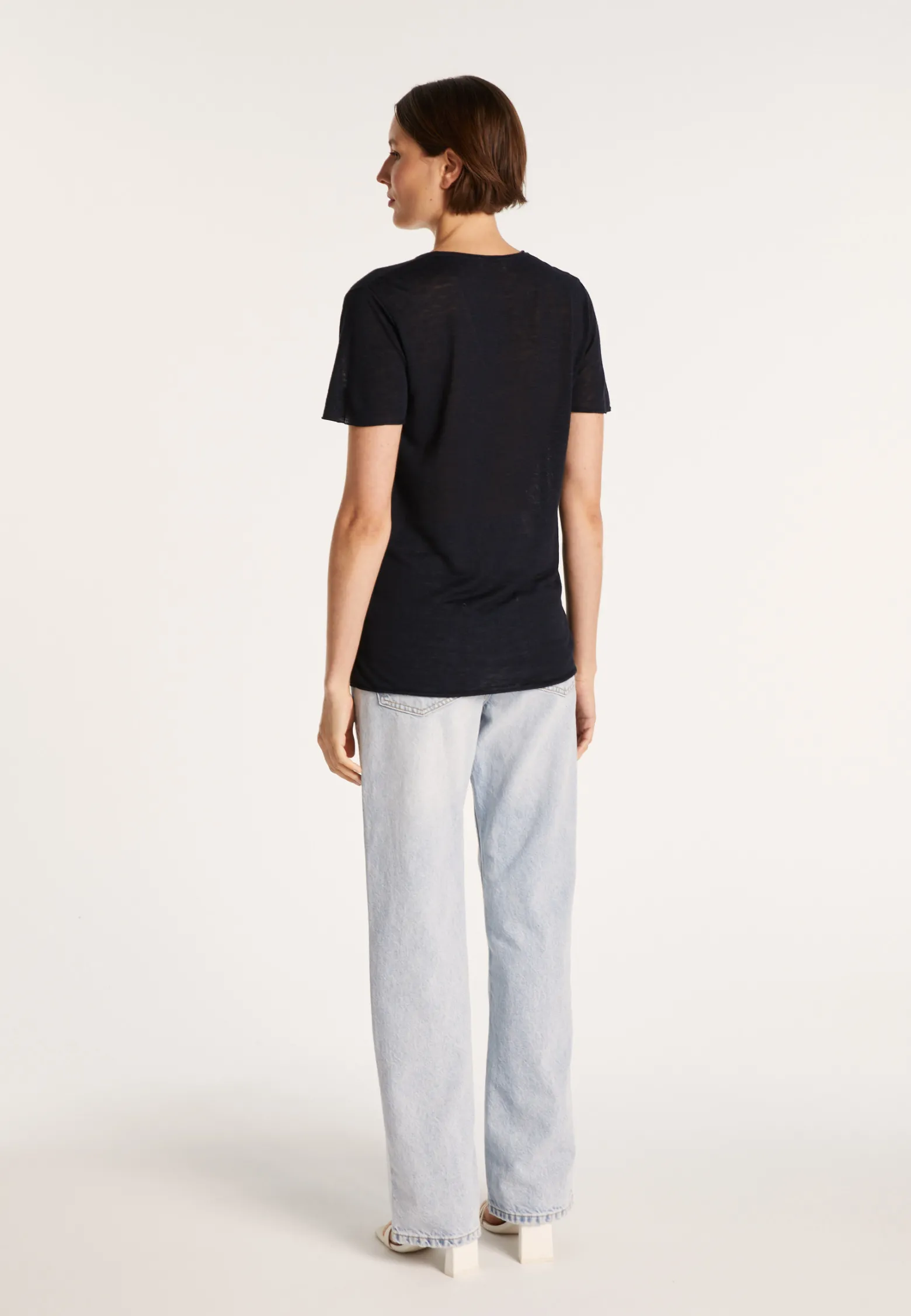 Montagut Flamed linen T-shirt - Balkan