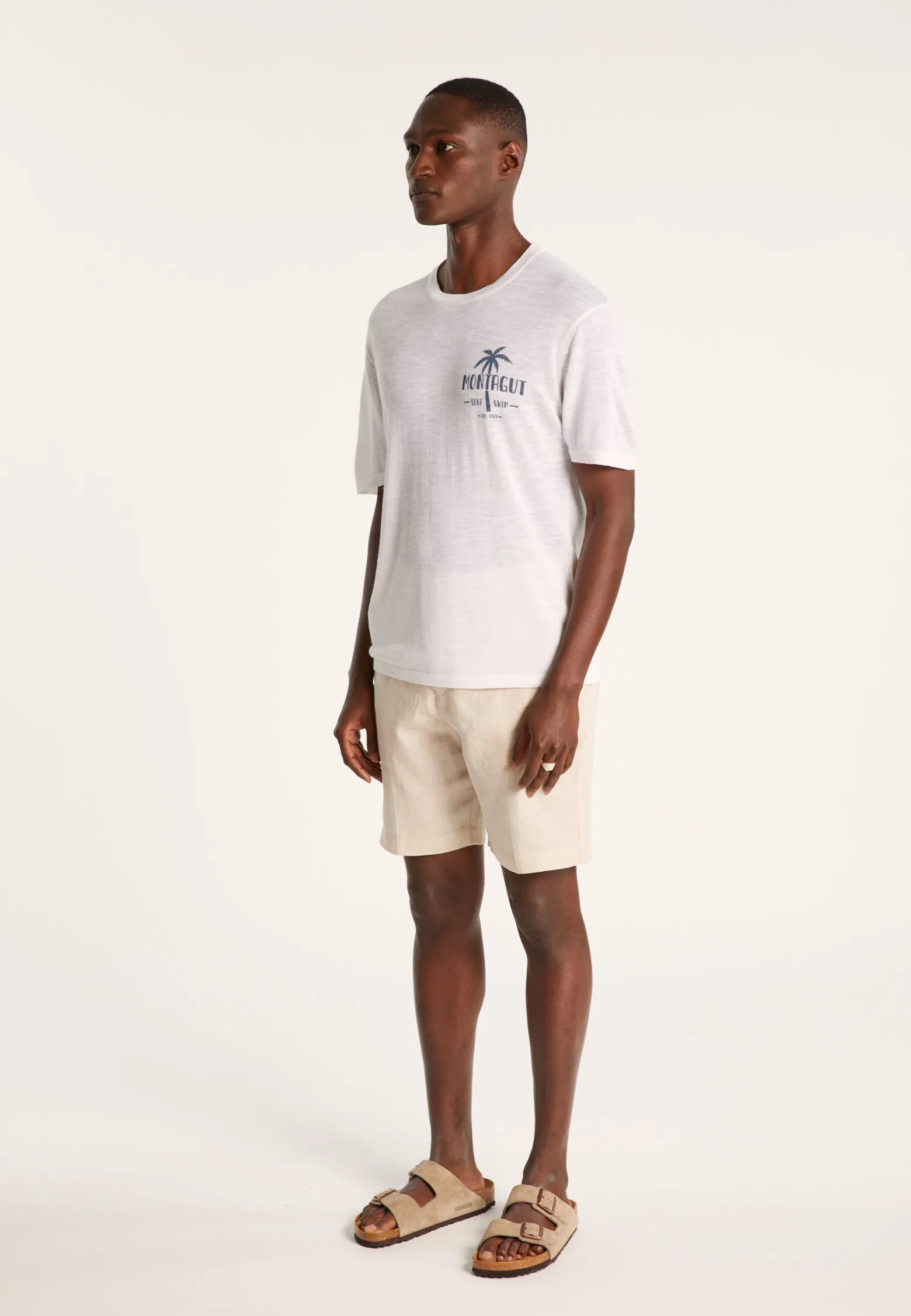 Montagut Flamed linen T-shirt - Isao