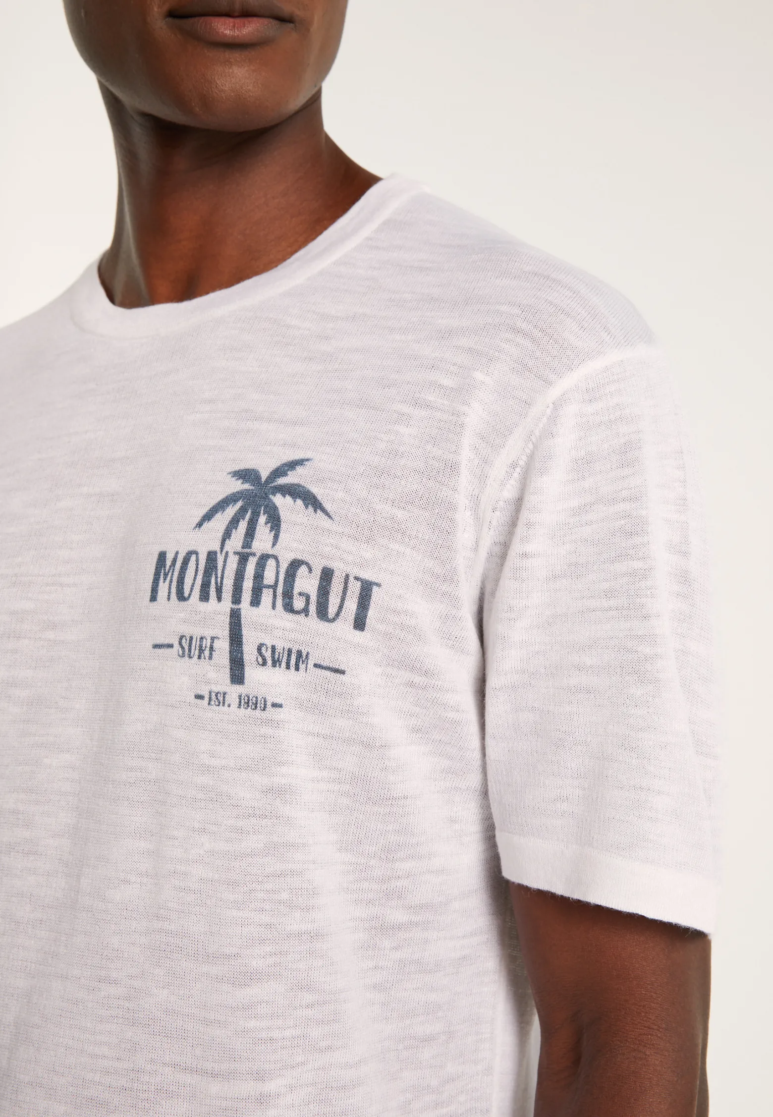 Montagut Flamed linen T-shirt - Isao
