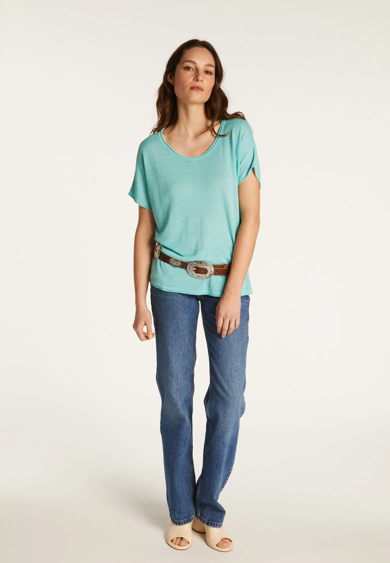 Montagut Flamed linen T-shirt - Lola