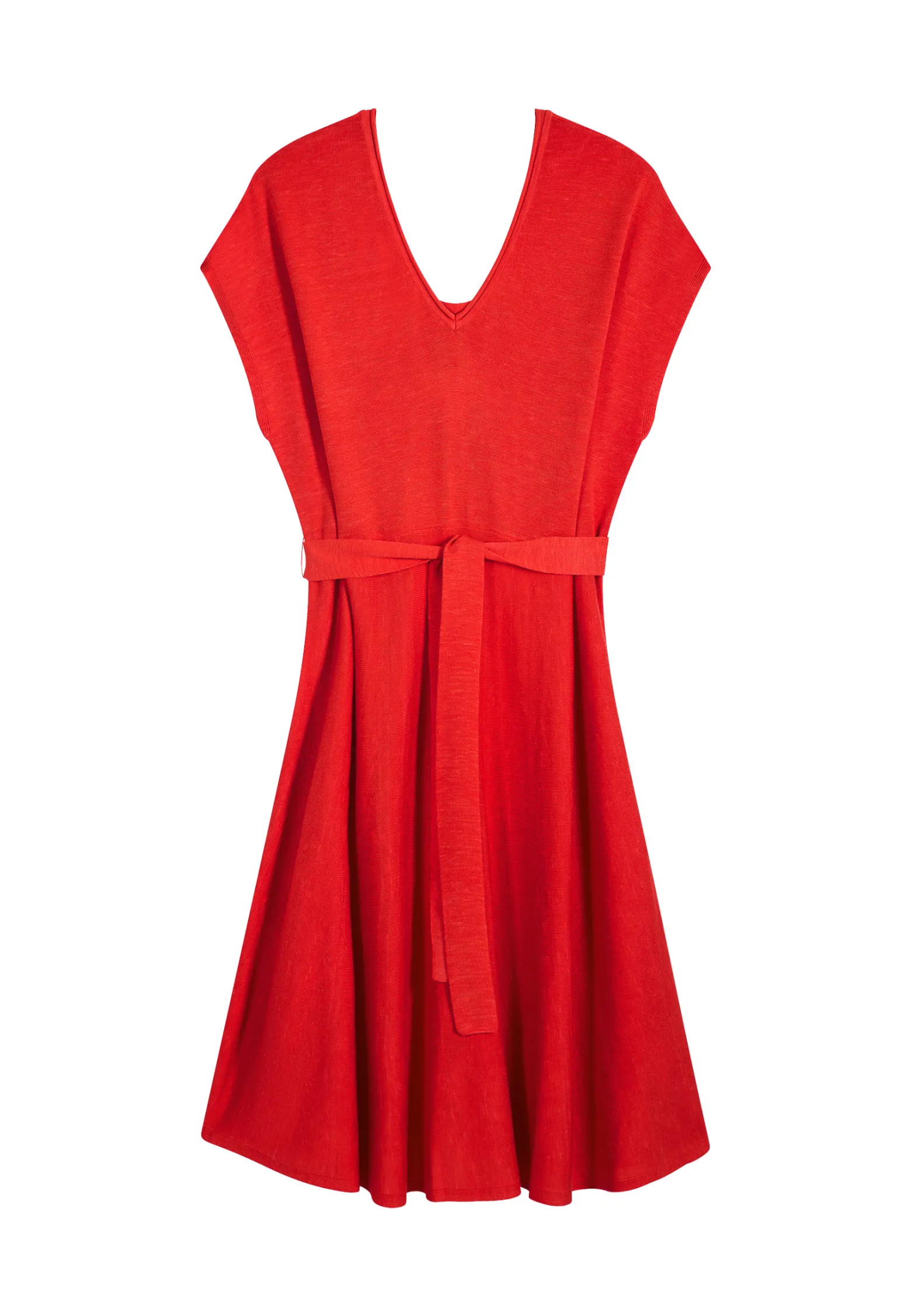 Montagut Flowing dress in slub linen - Layla