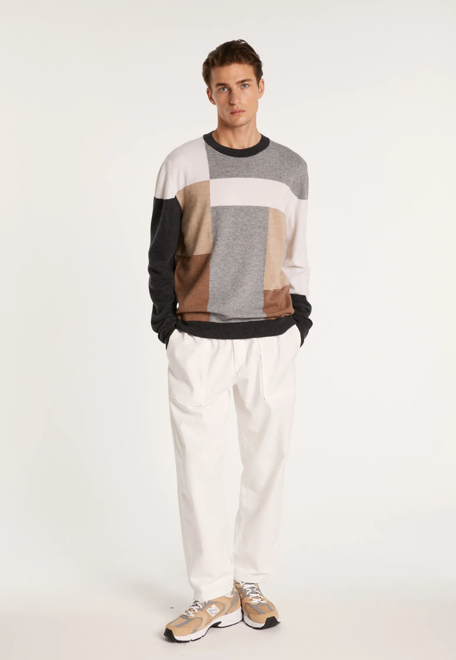 Montagut Geometric cashmere sweater - Lima