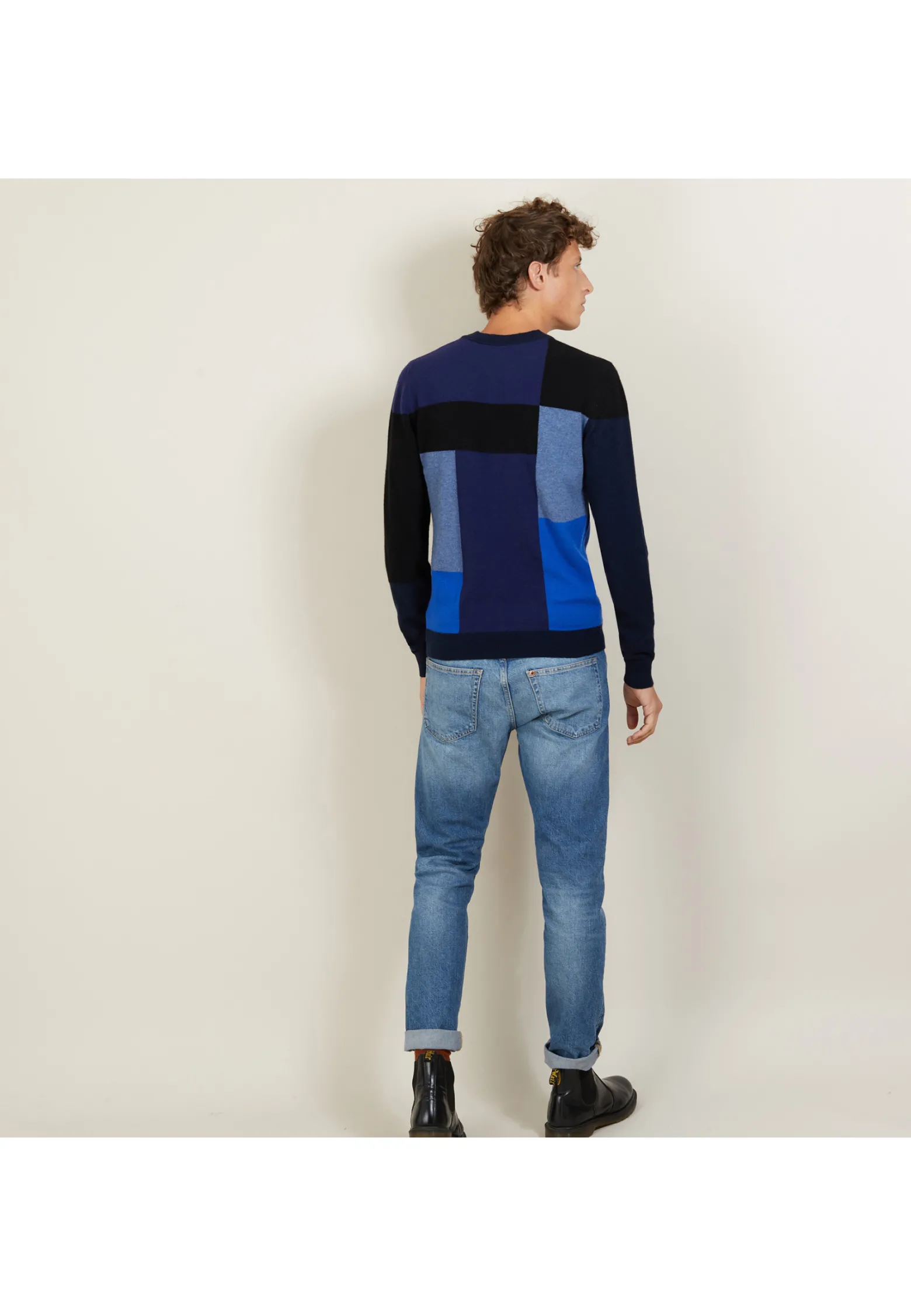 Montagut Geometric cashmere sweater - Lima
