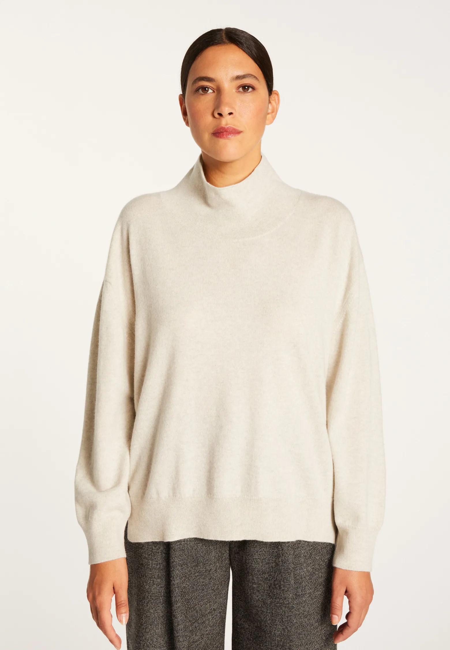 Montagut High neck cashmere sweater - Athena