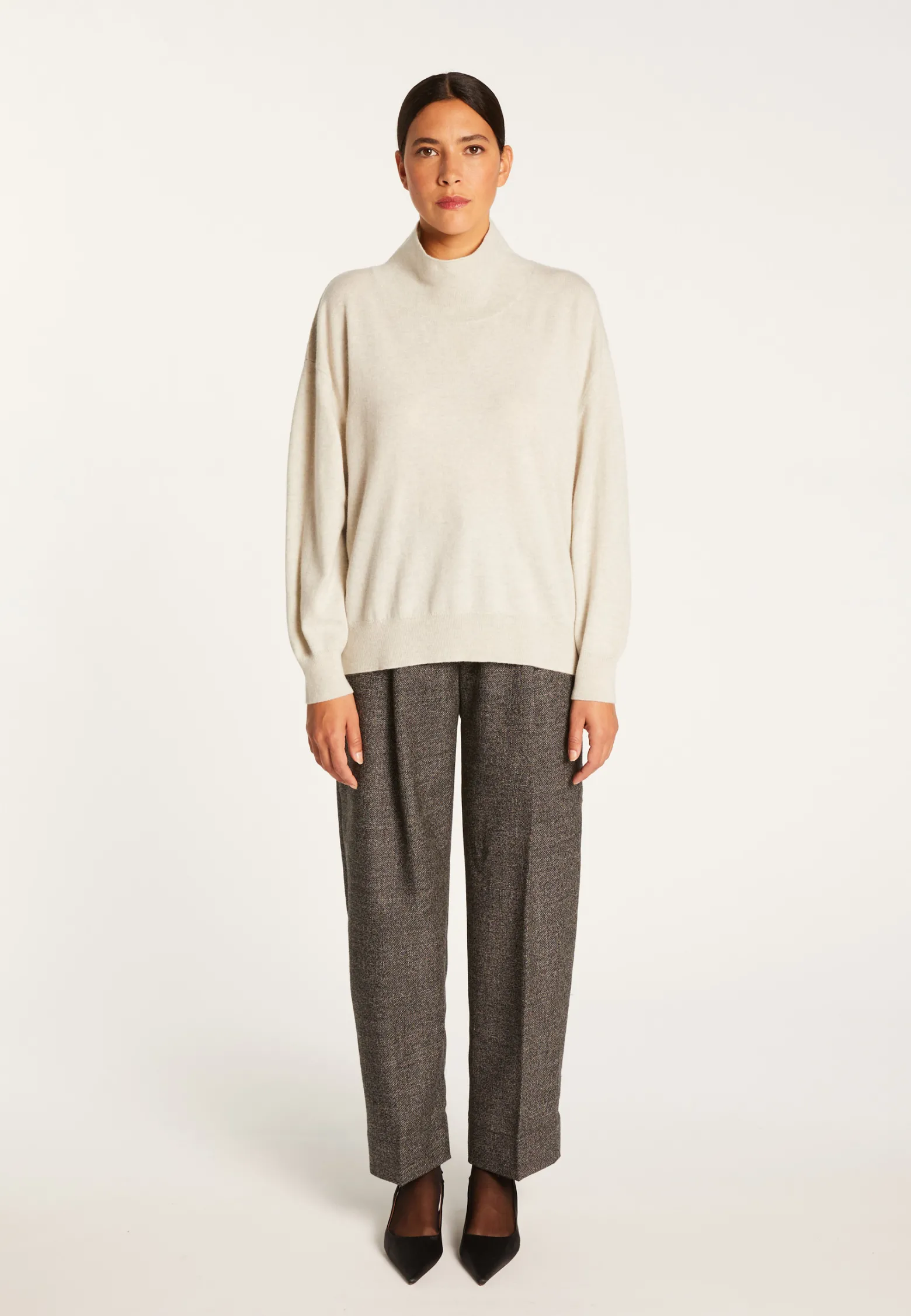 Montagut High neck cashmere sweater - Athena