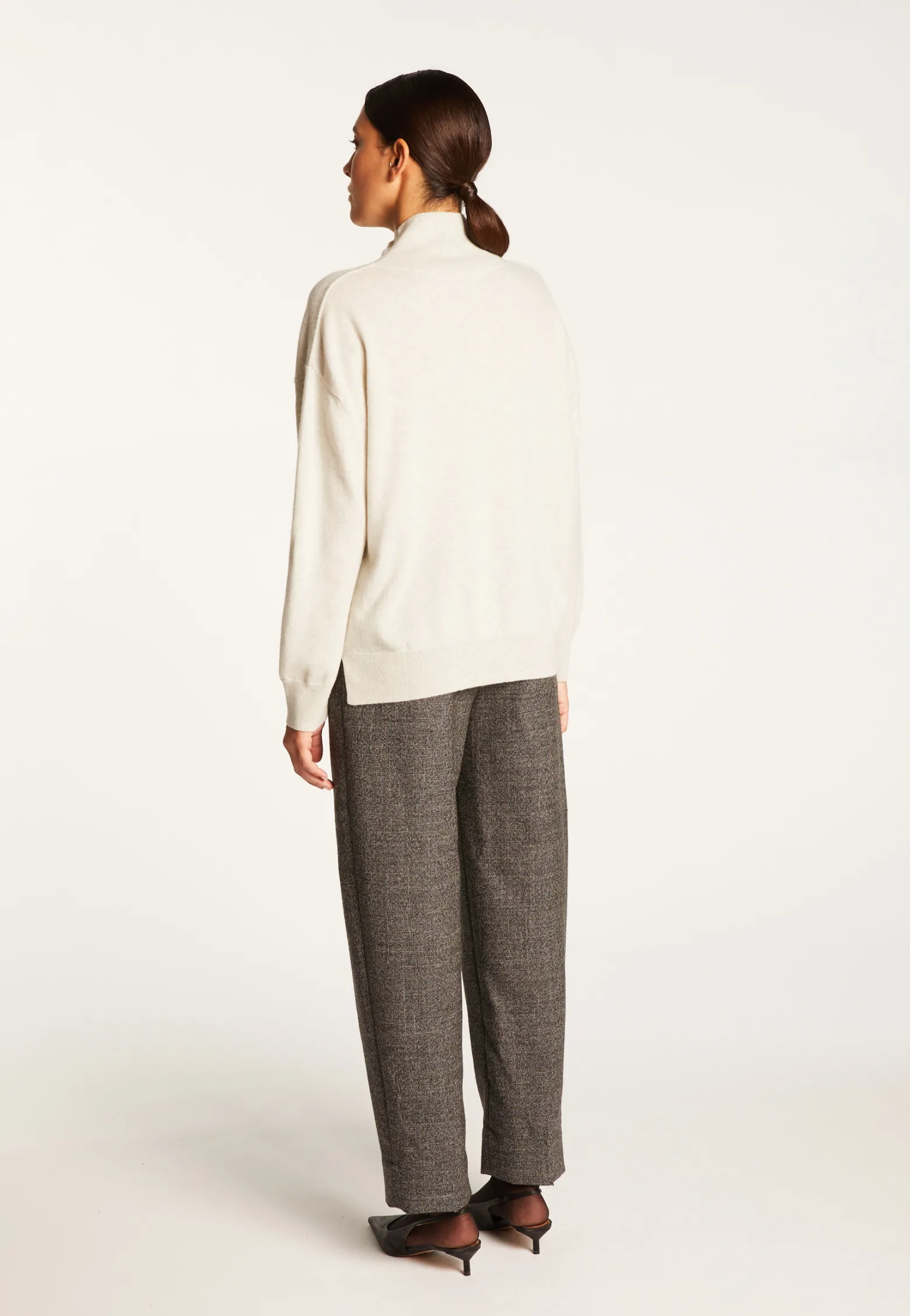 Montagut High neck cashmere sweater - Athena